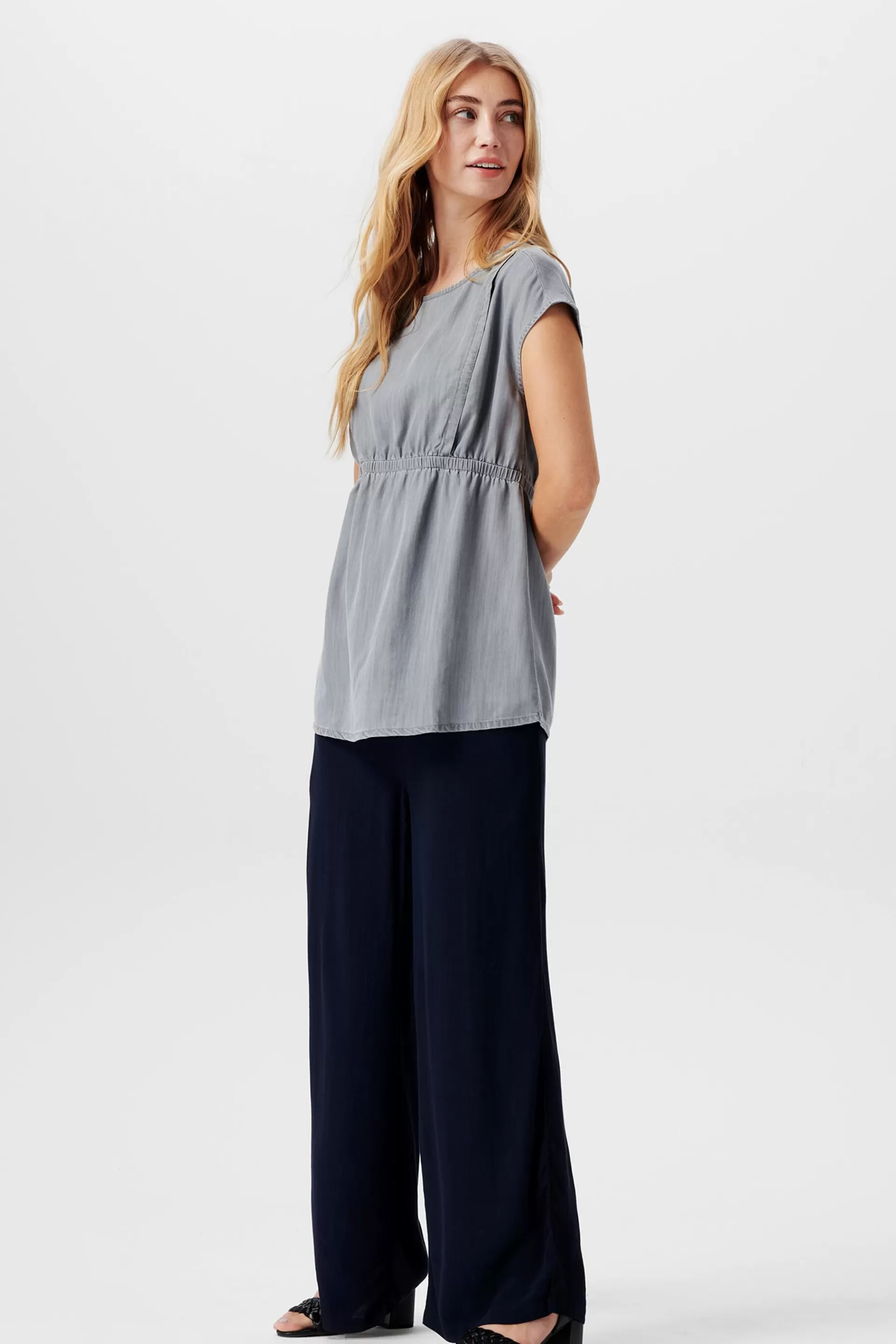 MATERNITY Chambray-Bluse mit Stillfunktion-ESPRIT Cheap