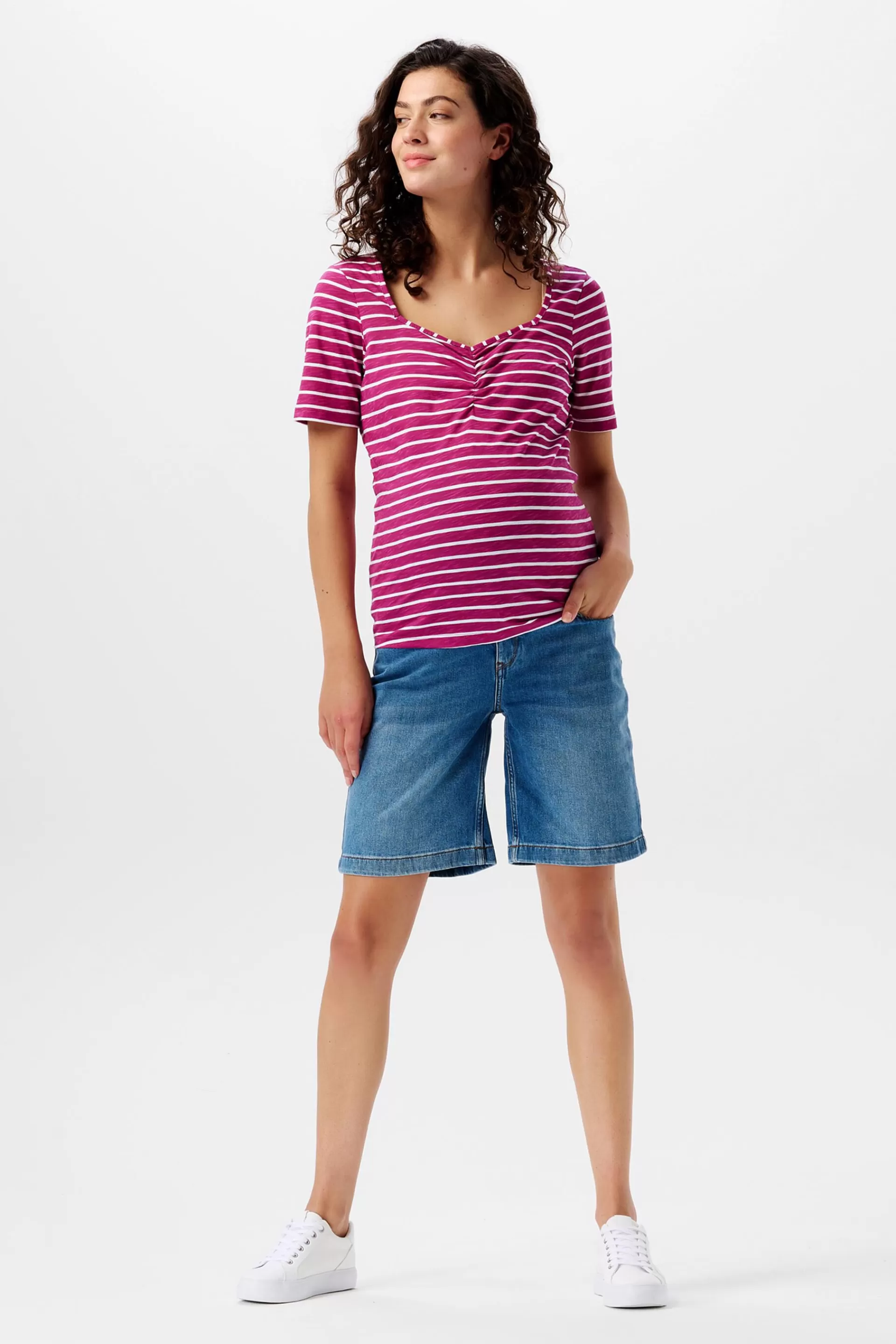 MATERNITY Gestreiftes Jersey-T-Shirt-ESPRIT Cheap