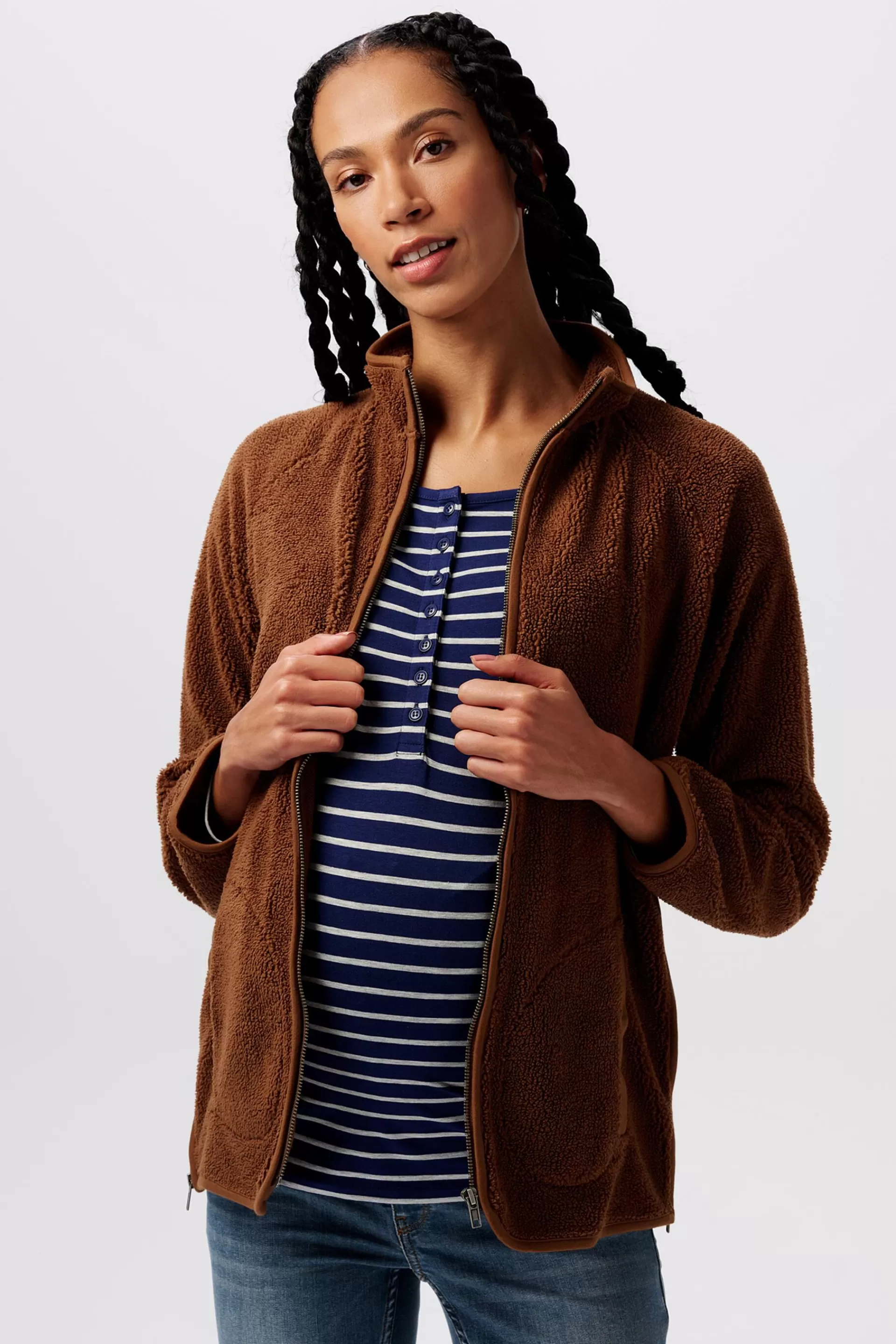 MATERNITY Sweatshirt aus Teddyfleece-ESPRIT Hot