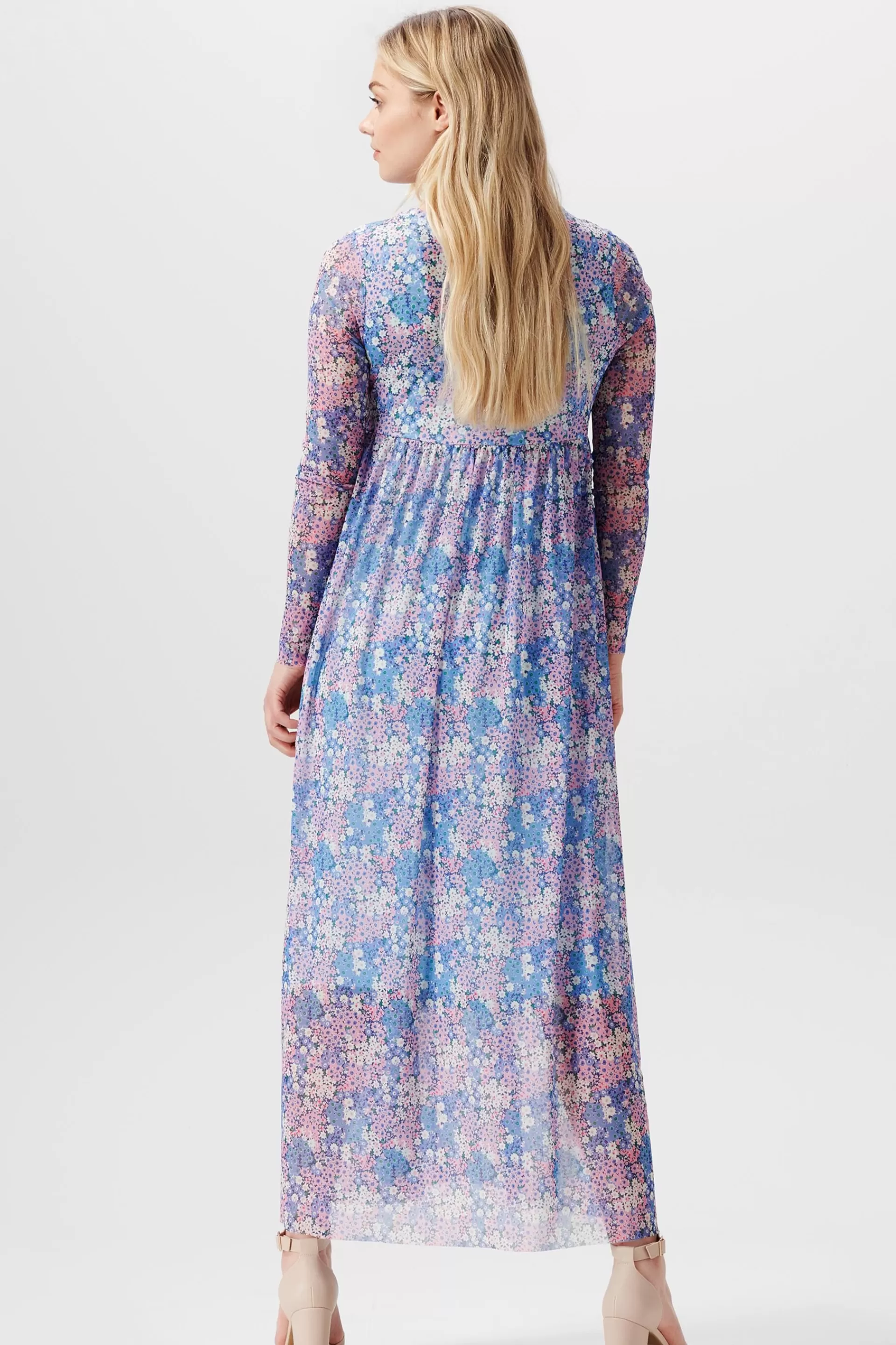Maxikleid aus Mesh mit Allover-Blumenprint-ESPRIT Flash Sale