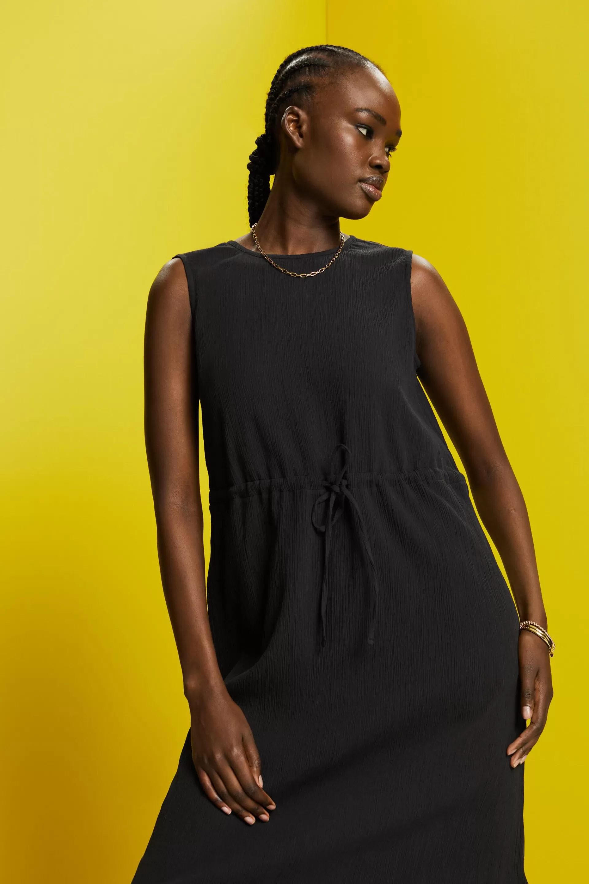 Maxikleid in Crinkle-Optik-ESPRIT Shop