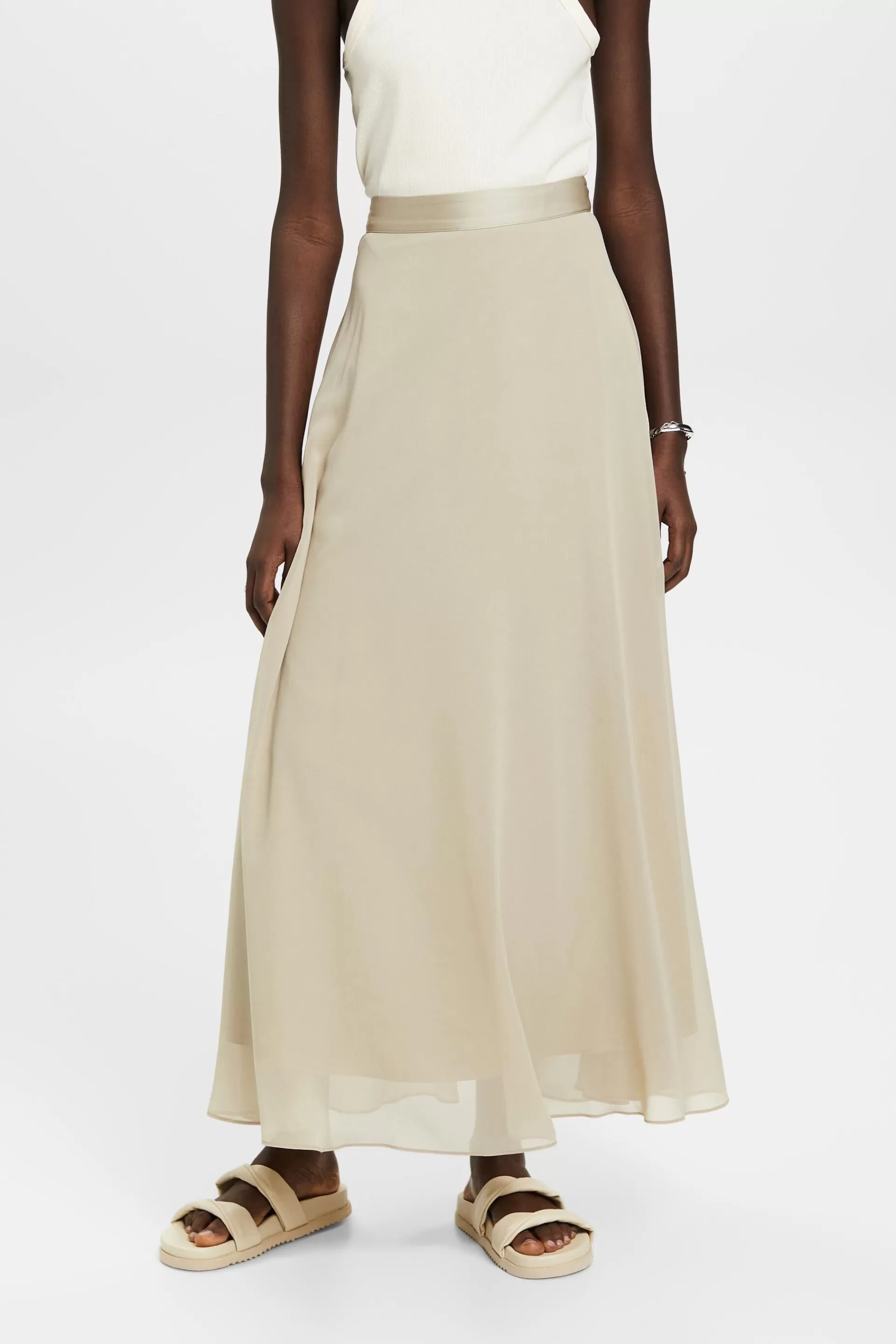 Maxi-Rock aus Chiffon-ESPRIT New