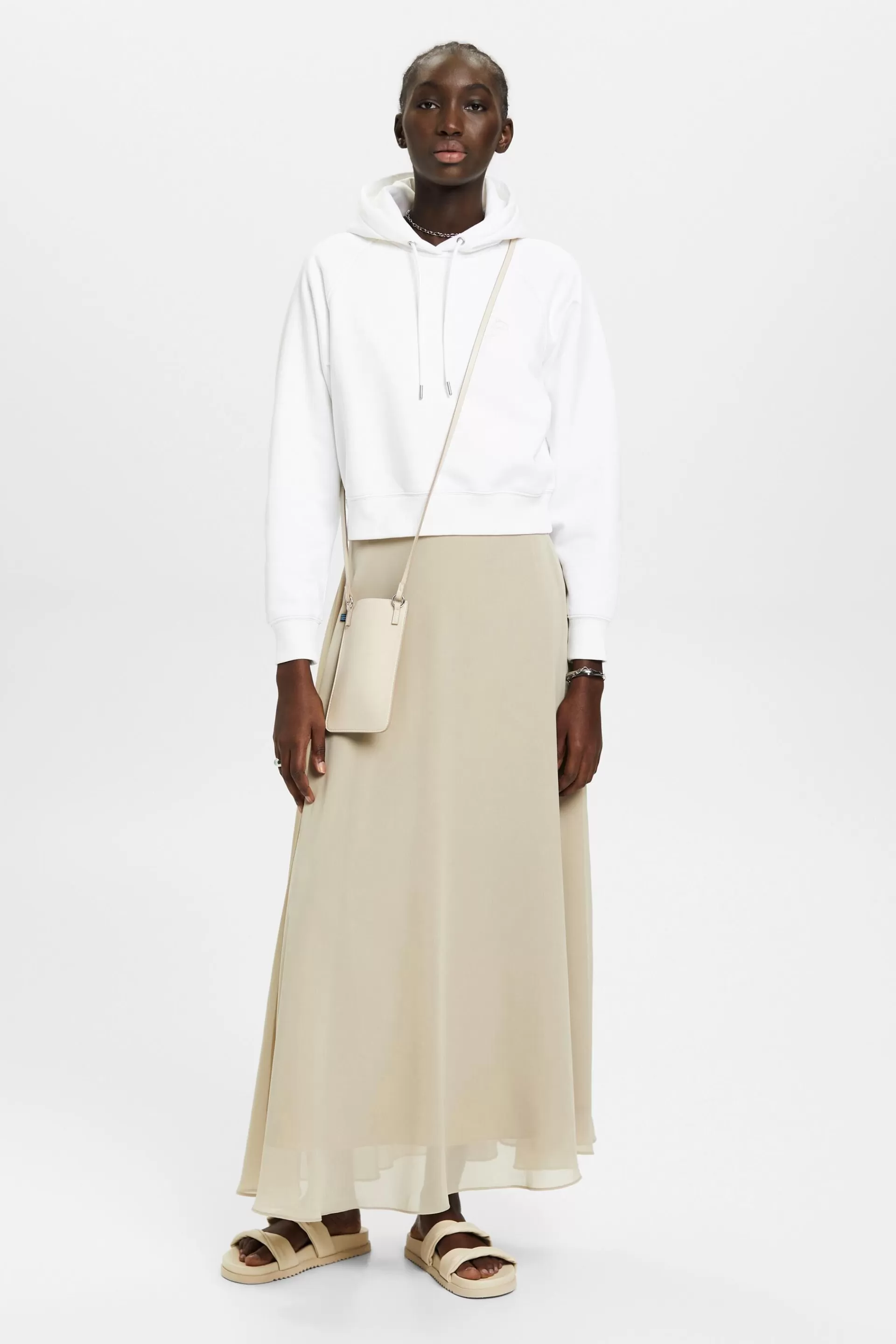 Maxi-Rock aus Chiffon-ESPRIT New