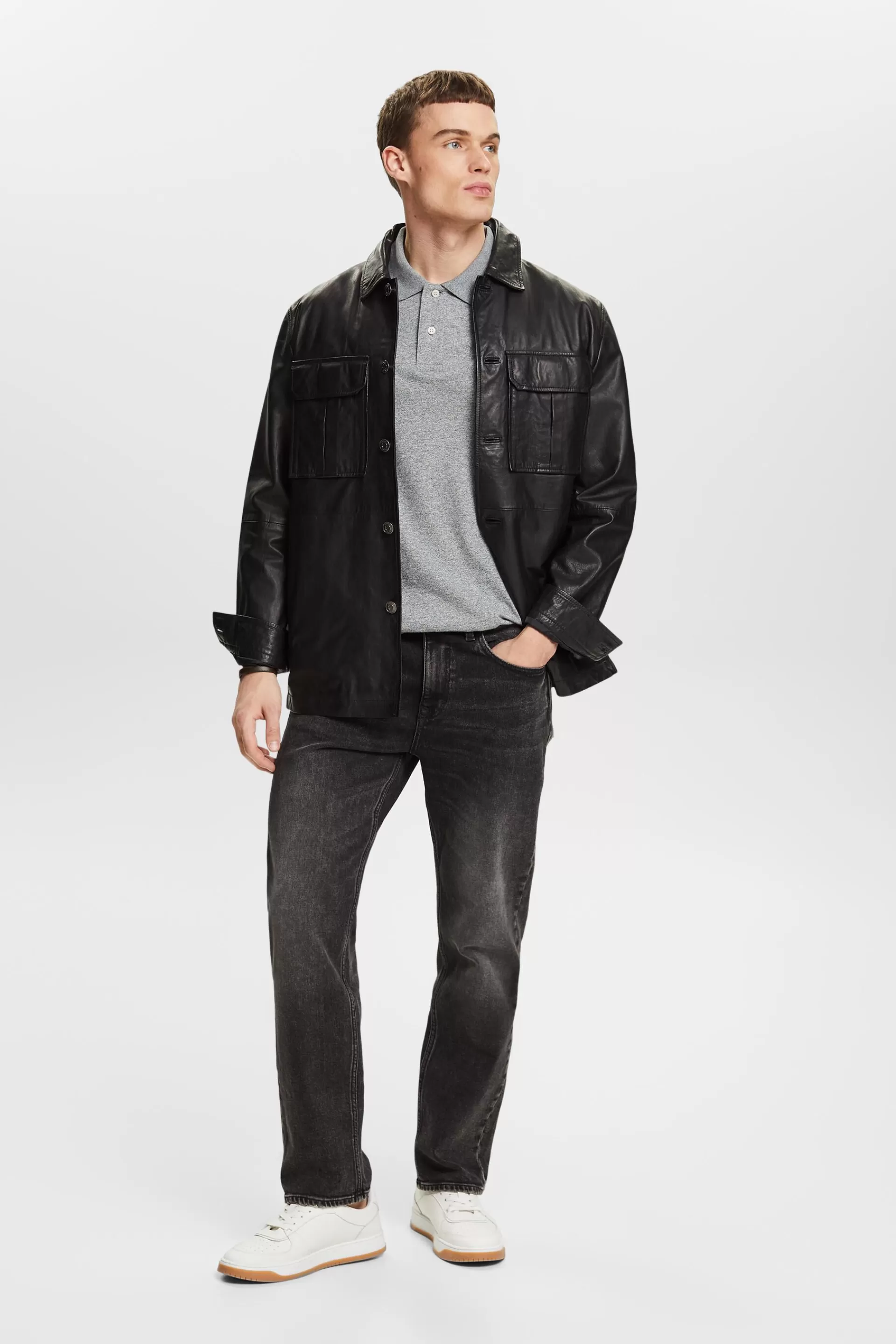 Meliertes Poloshirt-ESPRIT Discount