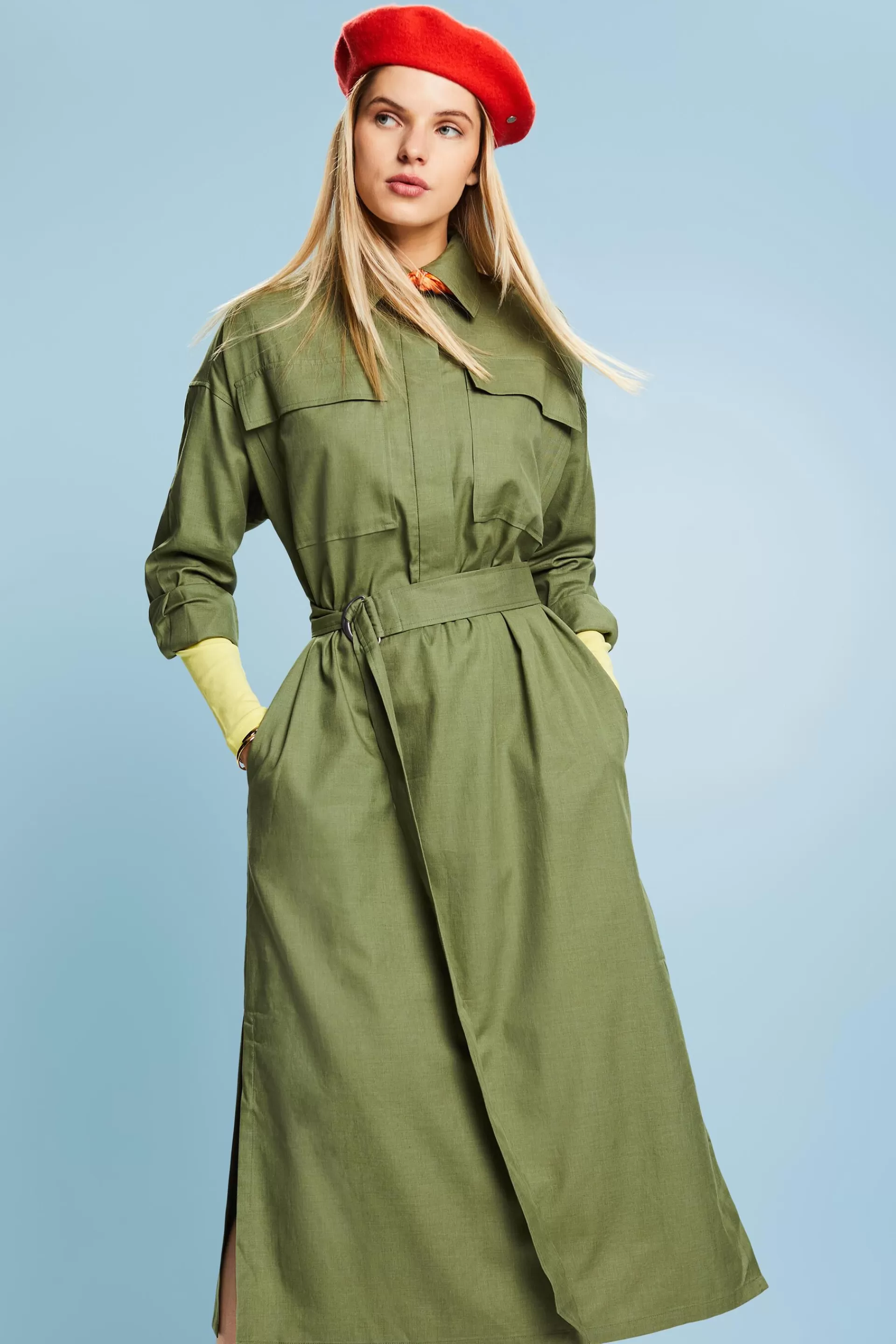 Midi-Hemdblusenkleid-ESPRIT Flash Sale