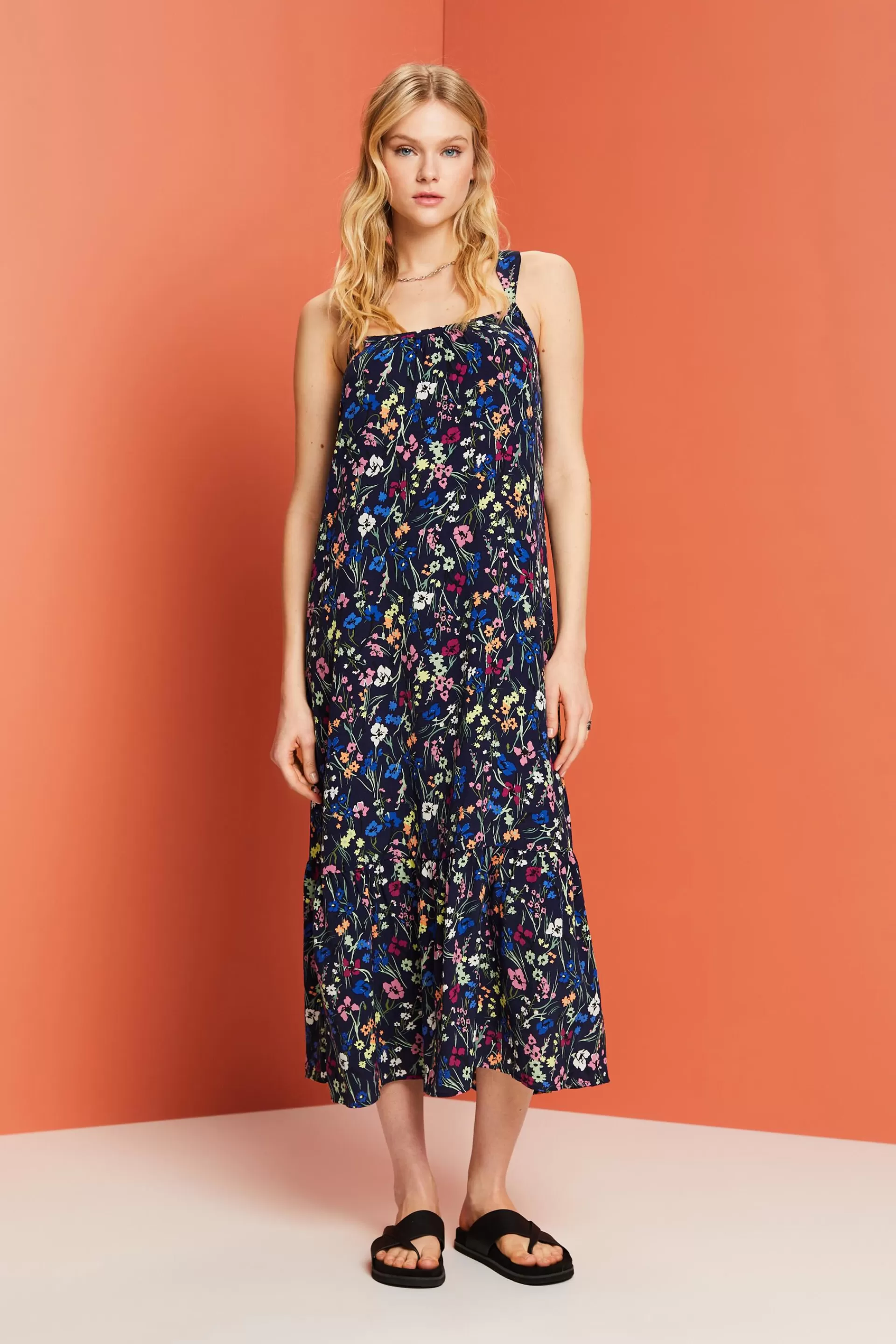 Midikleid mit Muster-ESPRIT Cheap