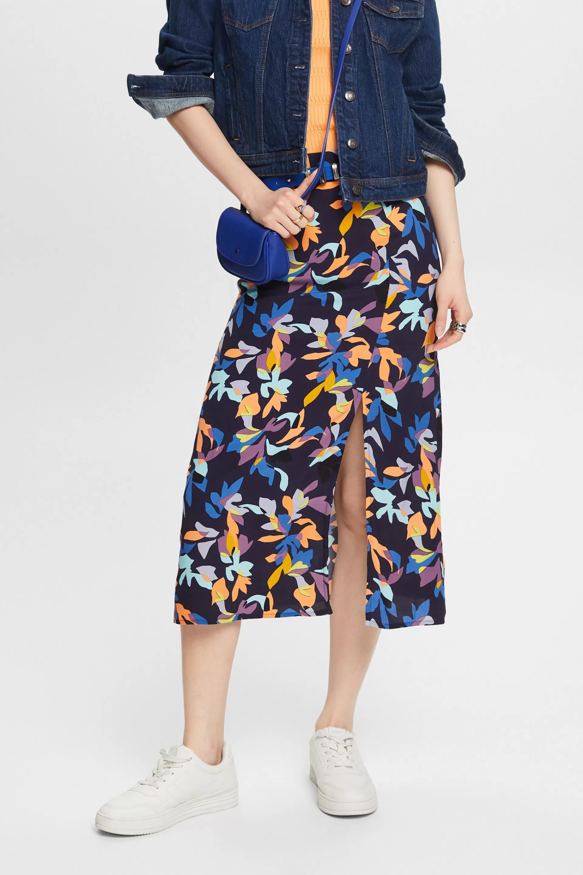 Midirock mit Print-ESPRIT Cheap
