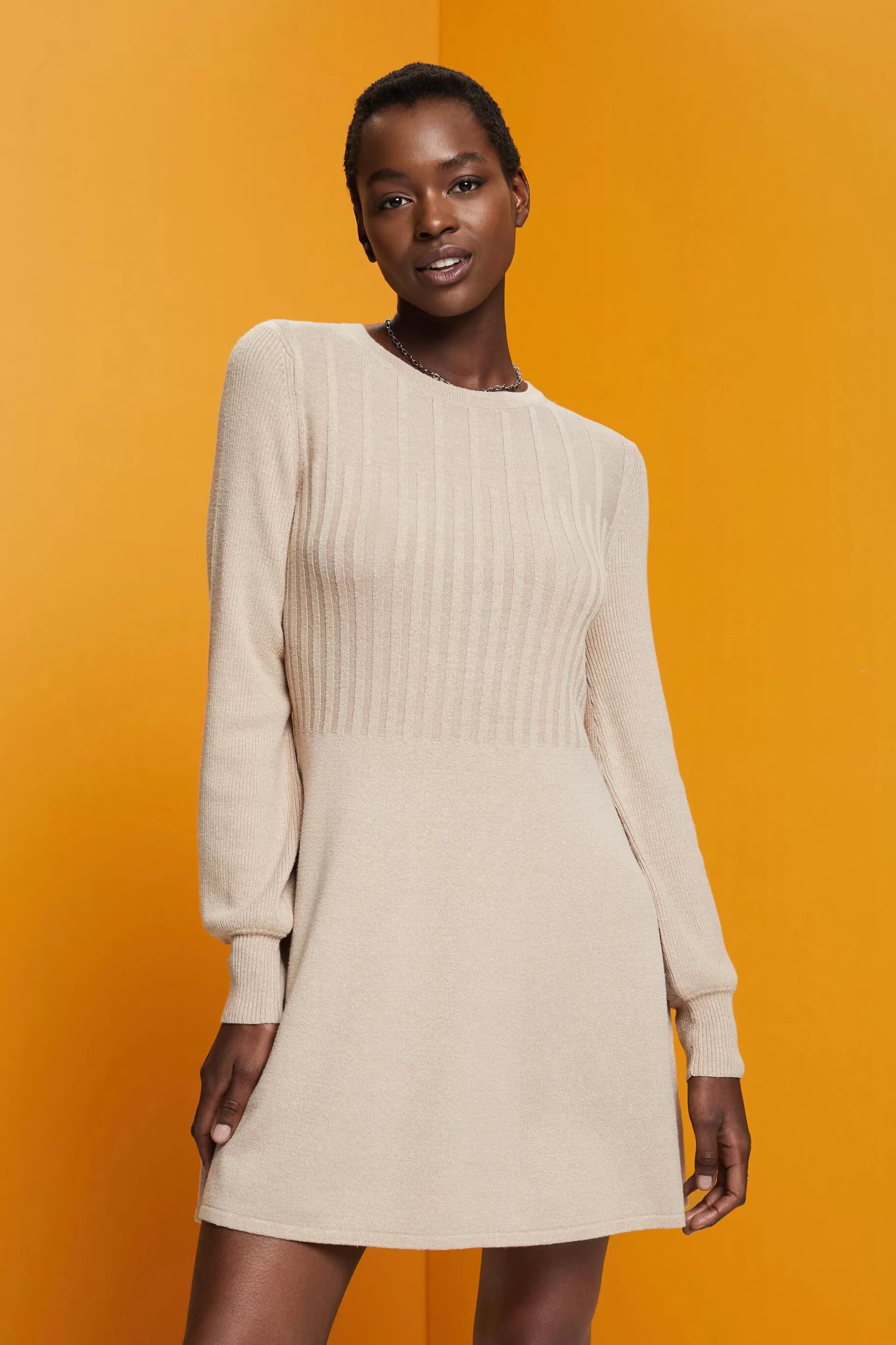 Minikleid aus Strick-ESPRIT Best