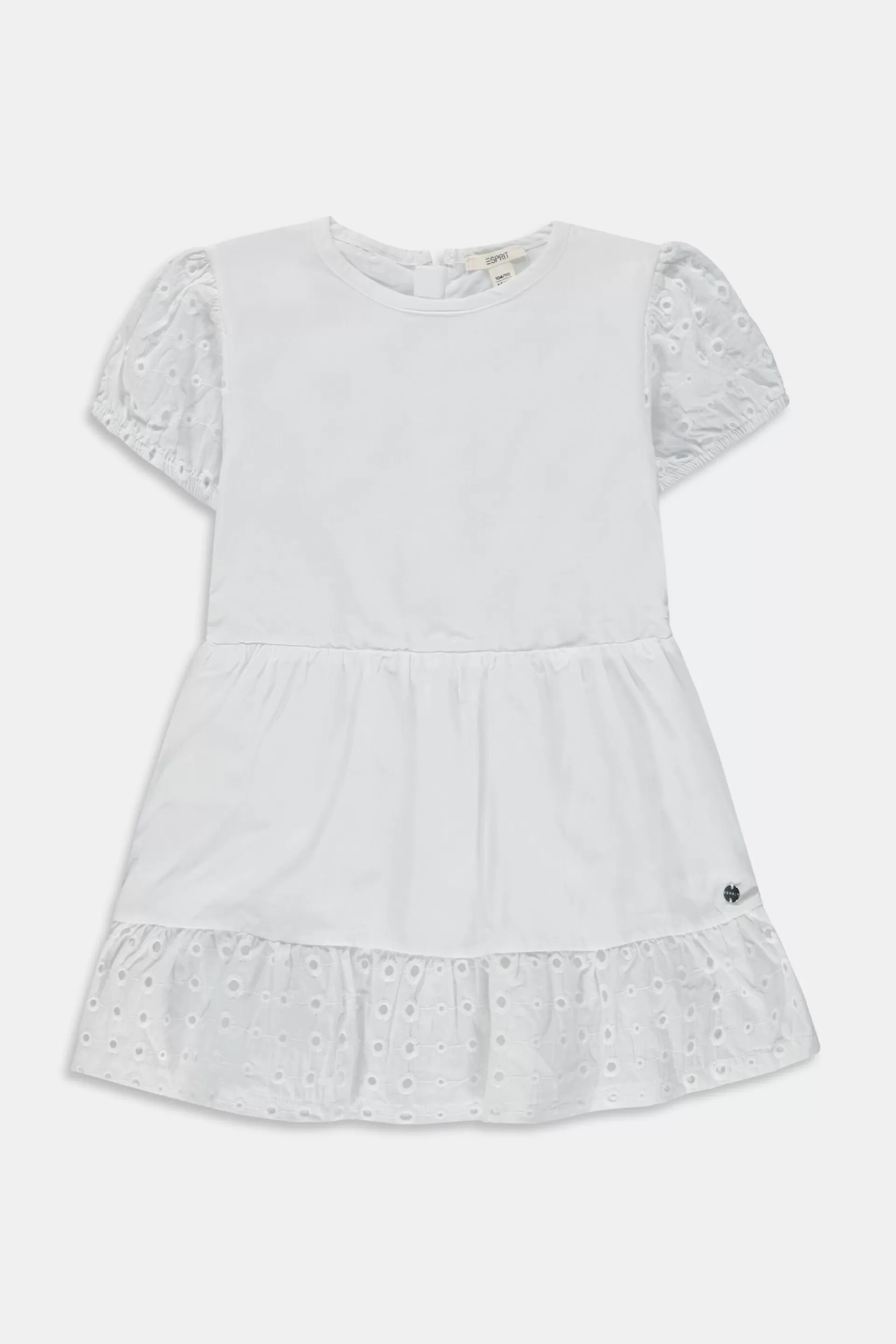 Minikleid im Stufen-Look mit Lochstickerei-ESPRIT Shop