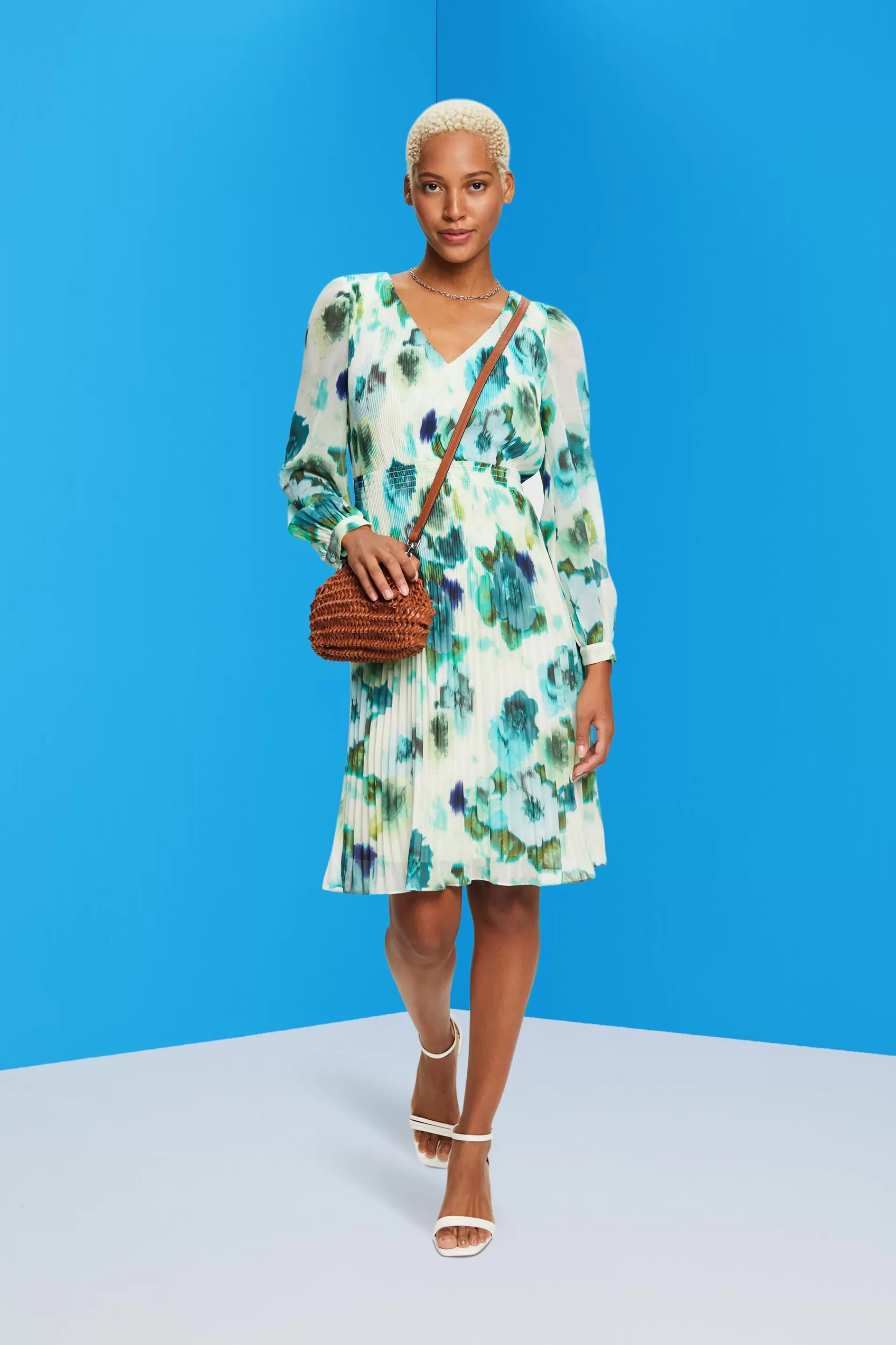 Minikleid mit floralem Allover-Print-ESPRIT Sale