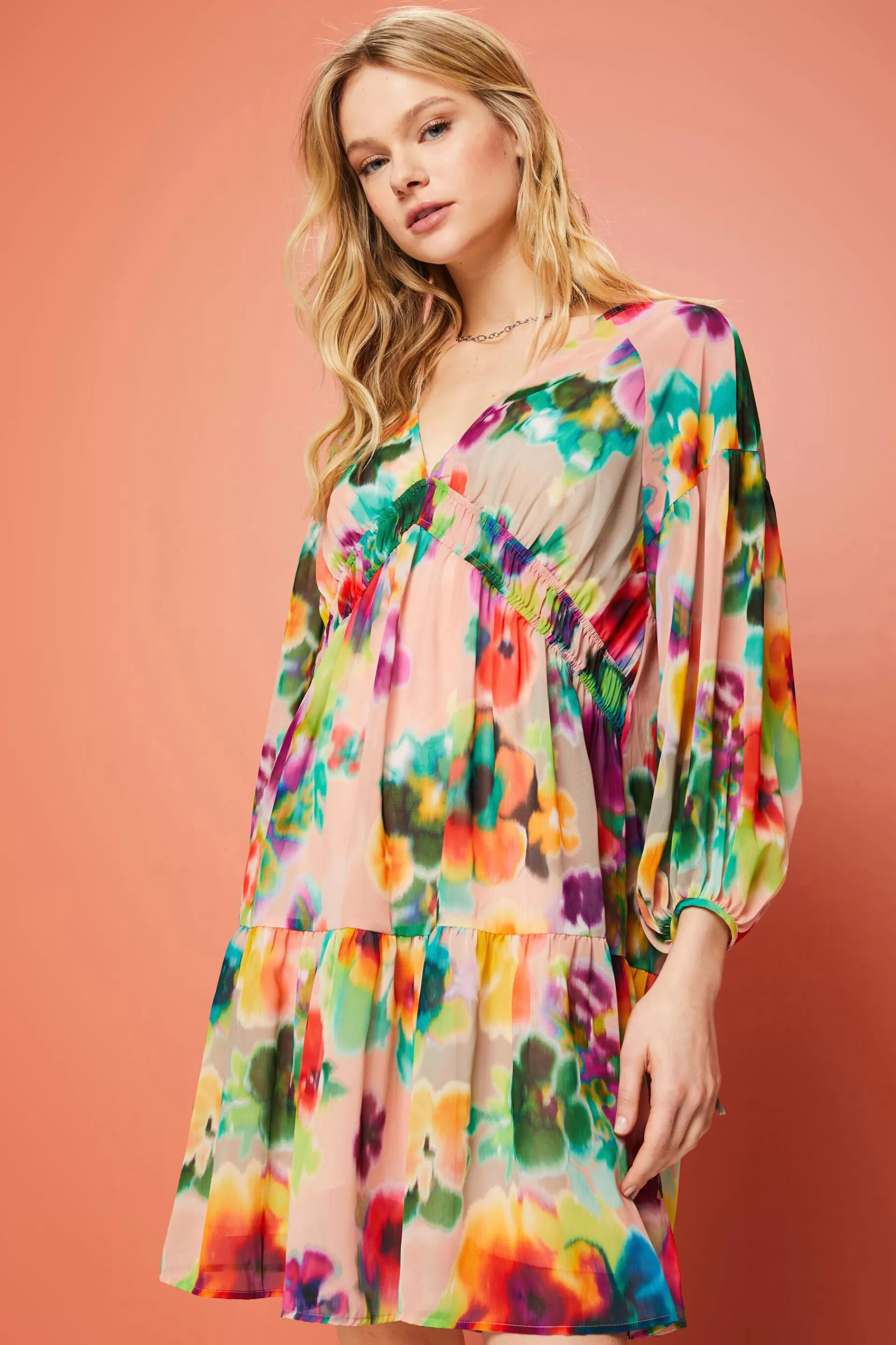 Minikleid mit Muster-ESPRIT Clearance
