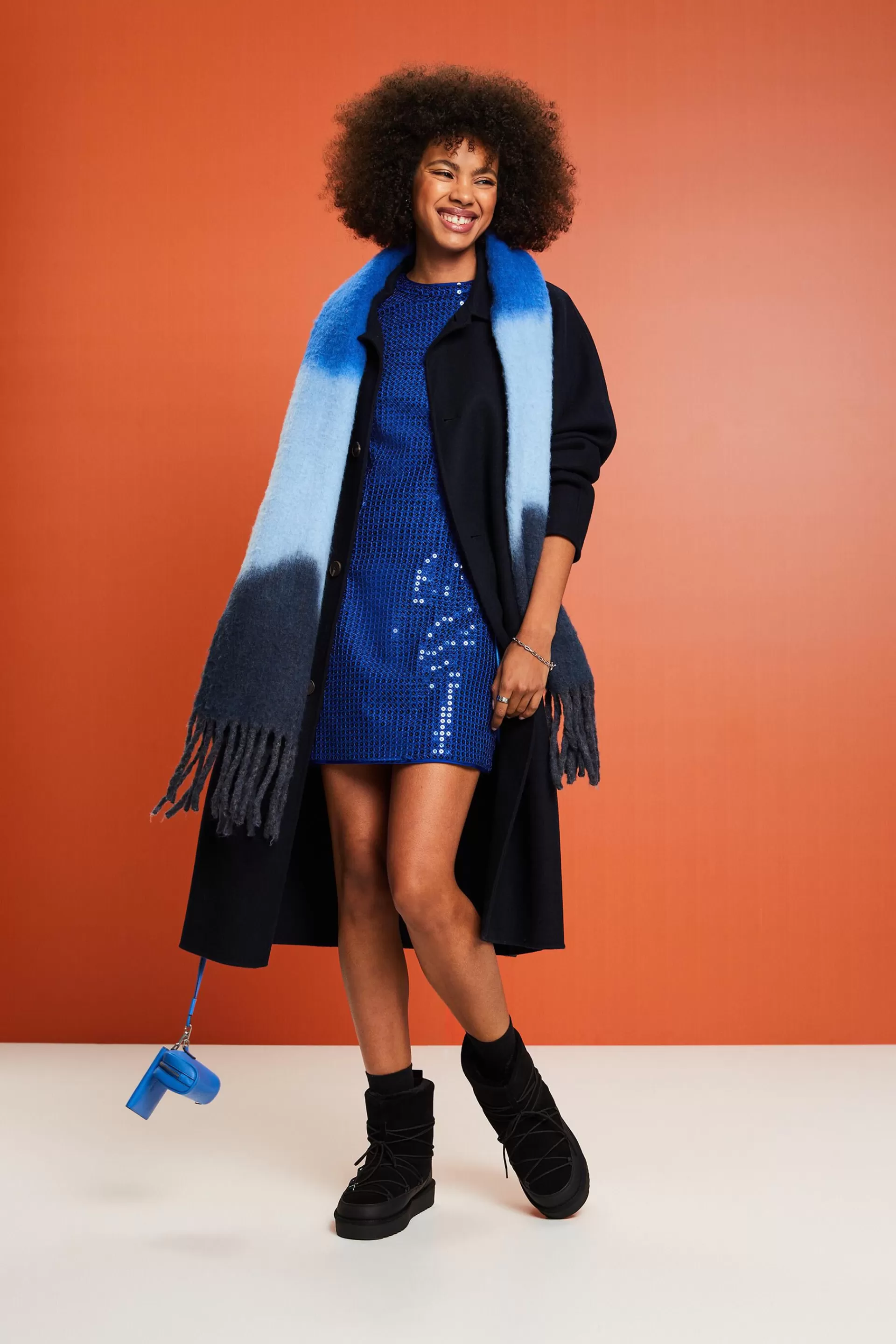 Minikleid mit Pailletten-ESPRIT Sale