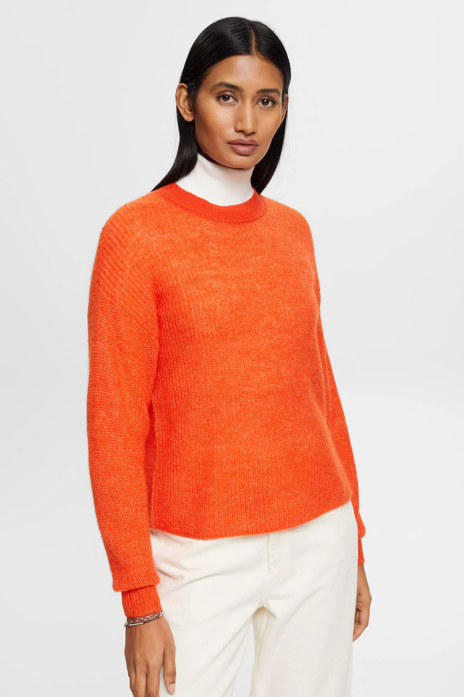 Mohairpullover aus Wollmix-ESPRIT Clearance