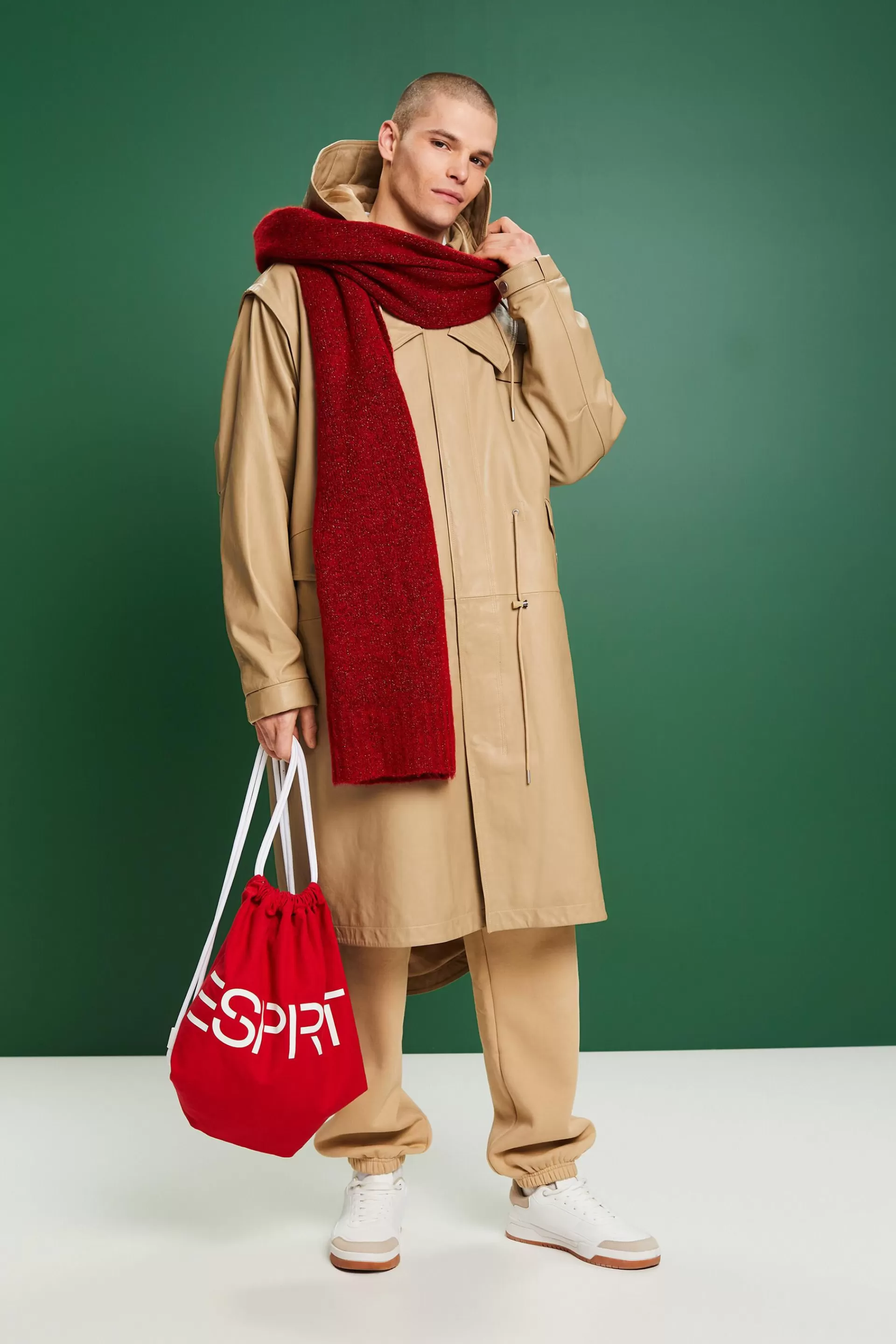 Multifunktionaler Parka aus Leder-ESPRIT Fashion