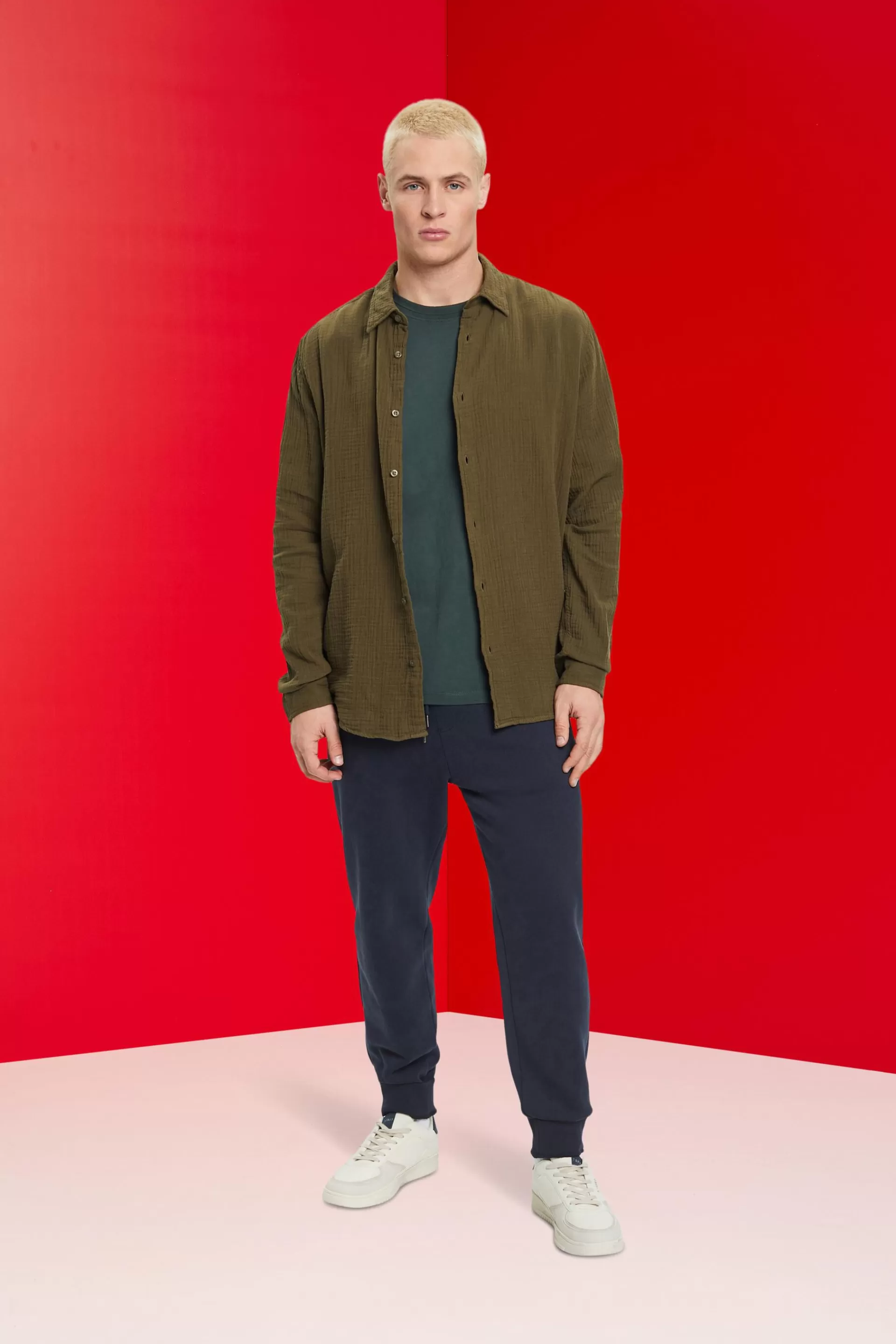 Musselinhemd aus nachhaltiger Baumwolle-ESPRIT Fashion