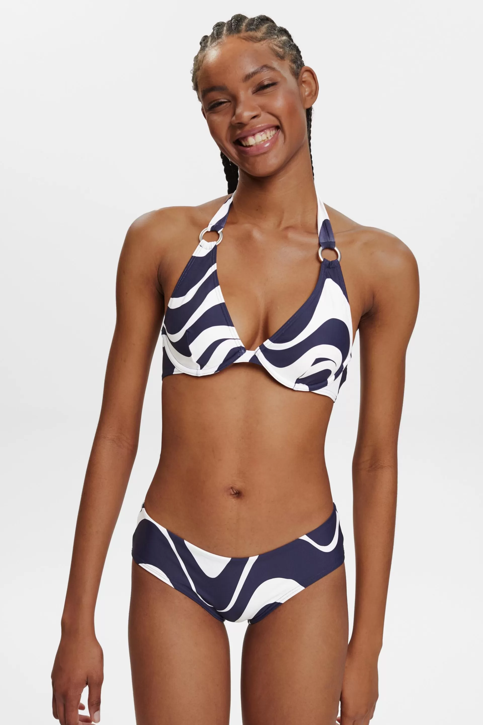 Neckholder-Bikinitop mit Print-ESPRIT New