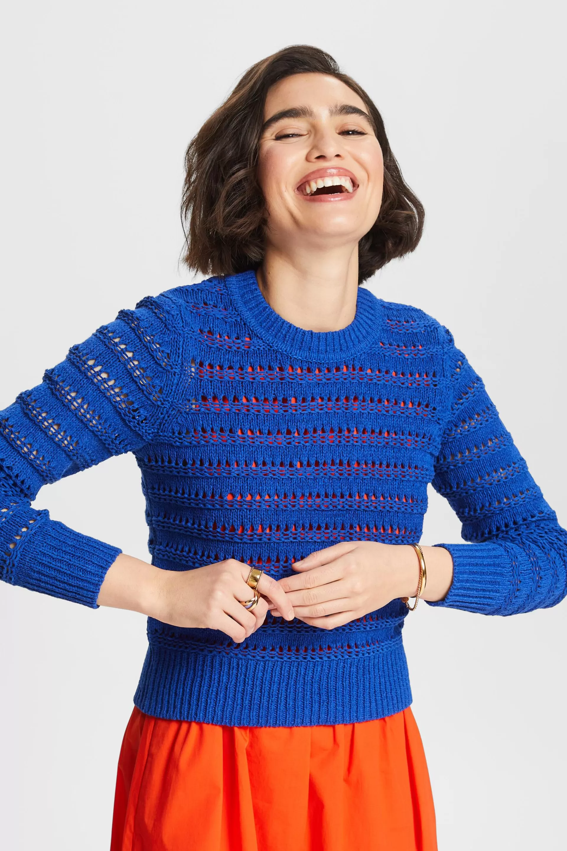 Offenmaschig gestrickter Pullover-ESPRIT Flash Sale