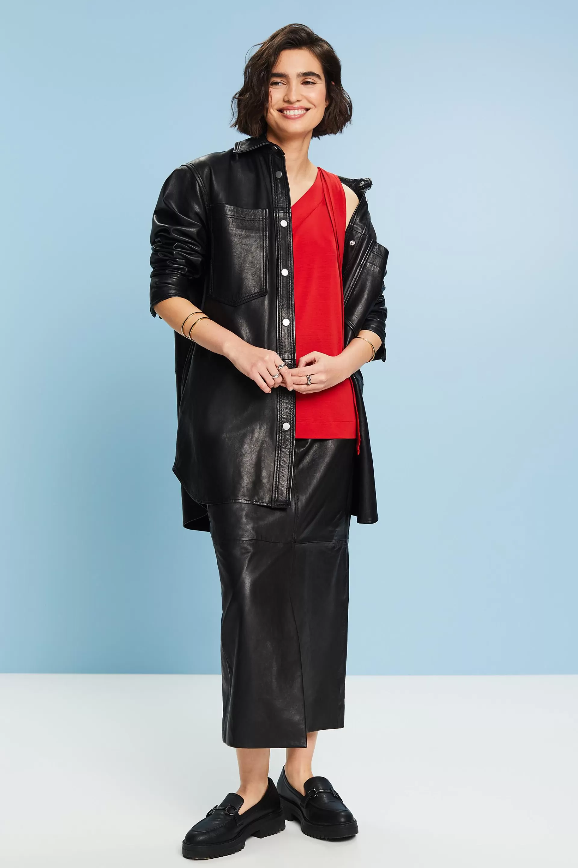 One-Shoulder-Top aus Jersey-ESPRIT Outlet