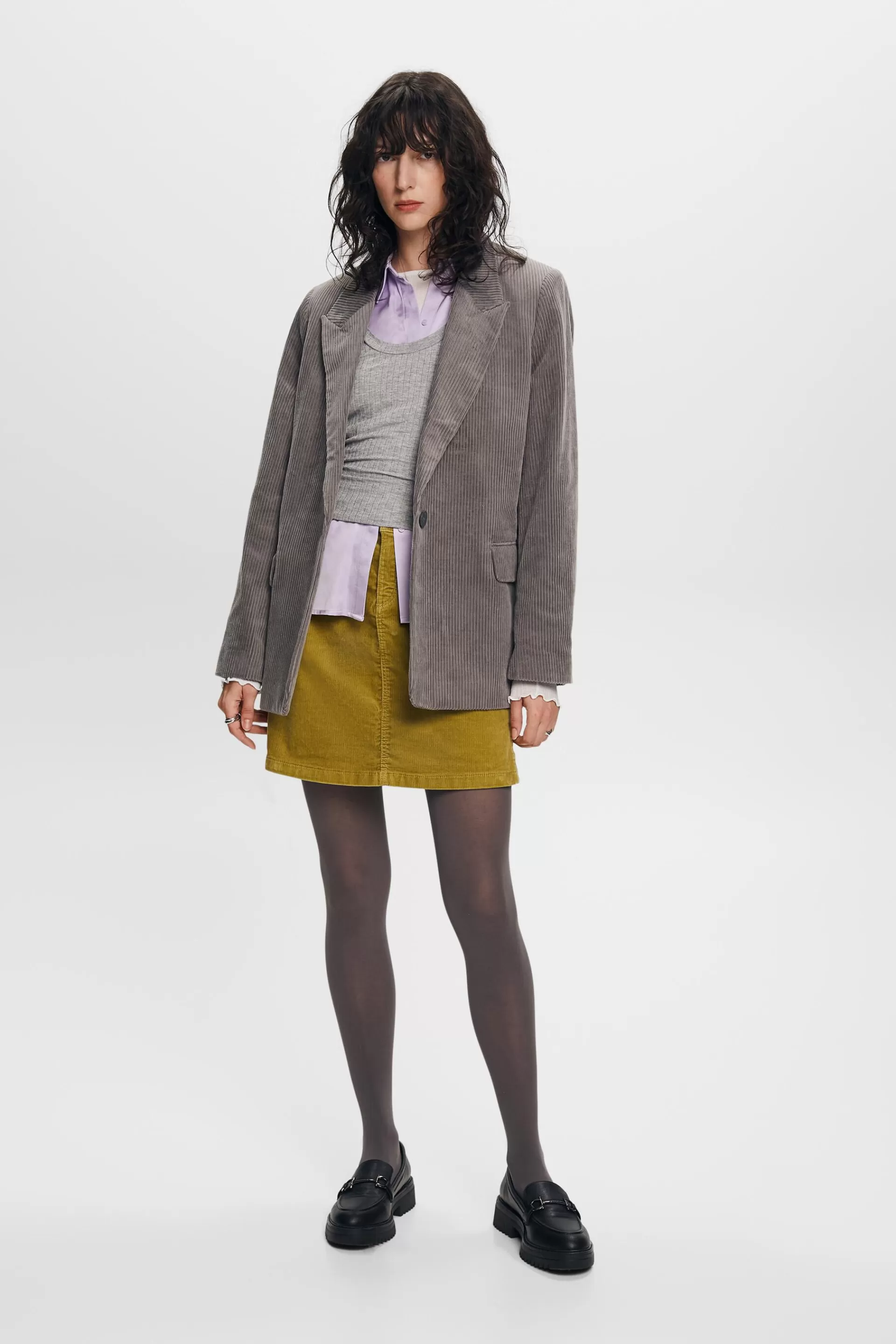 Oversized Cordblazer aus Baumwolle-ESPRIT Hot