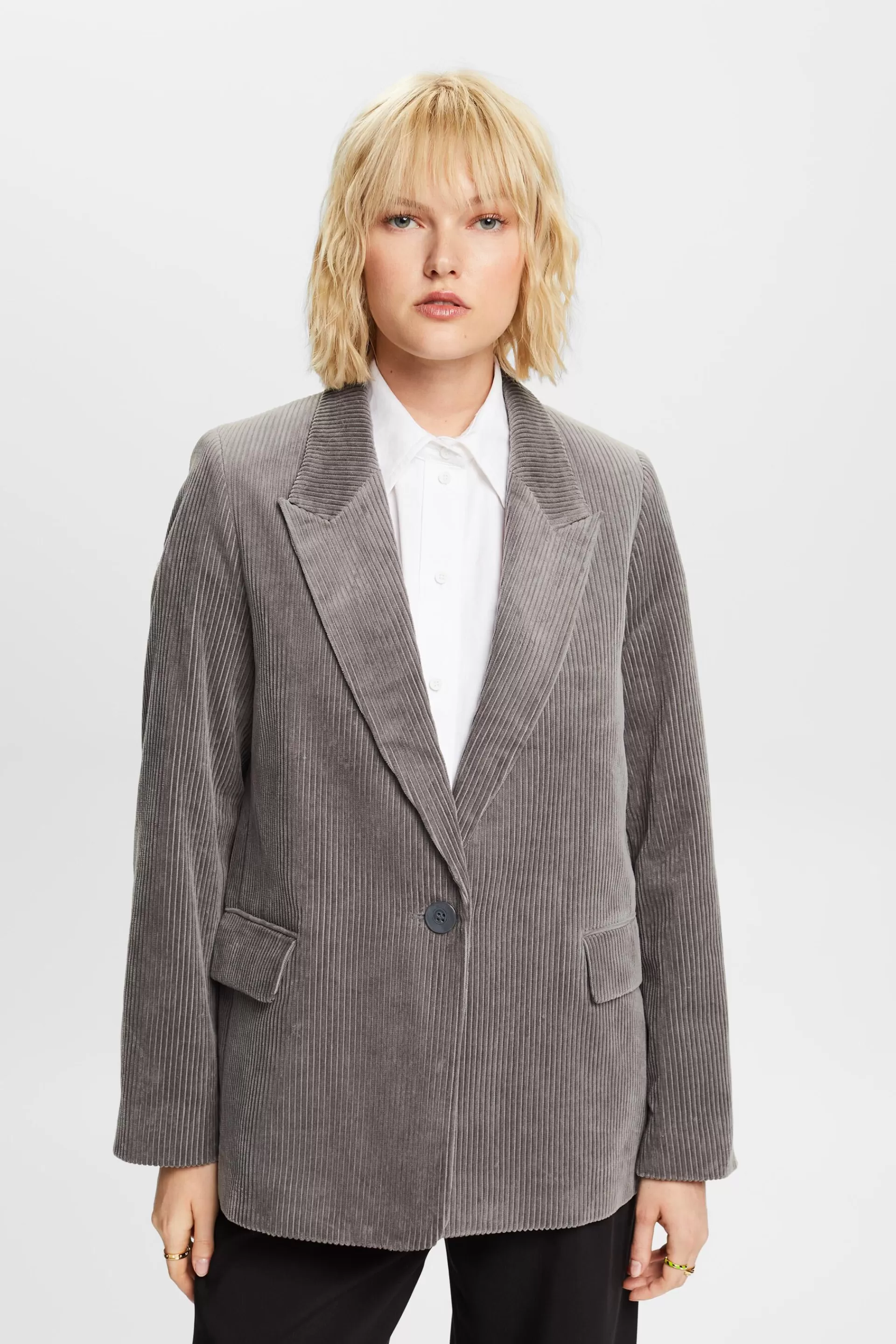 Oversized Cordblazer aus Baumwolle-ESPRIT Hot