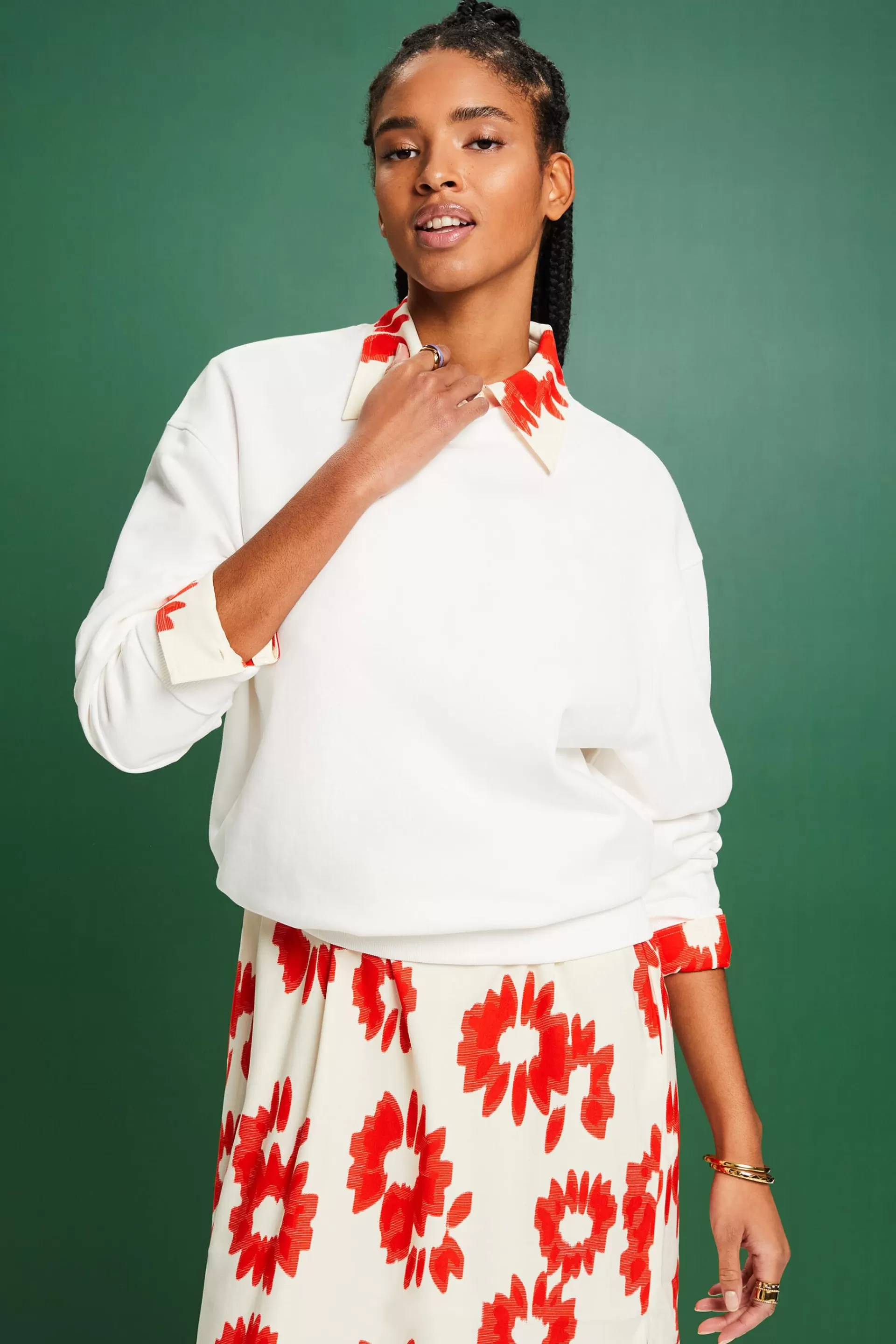 Oversize-Sweatshirt mit Print-ESPRIT Outlet