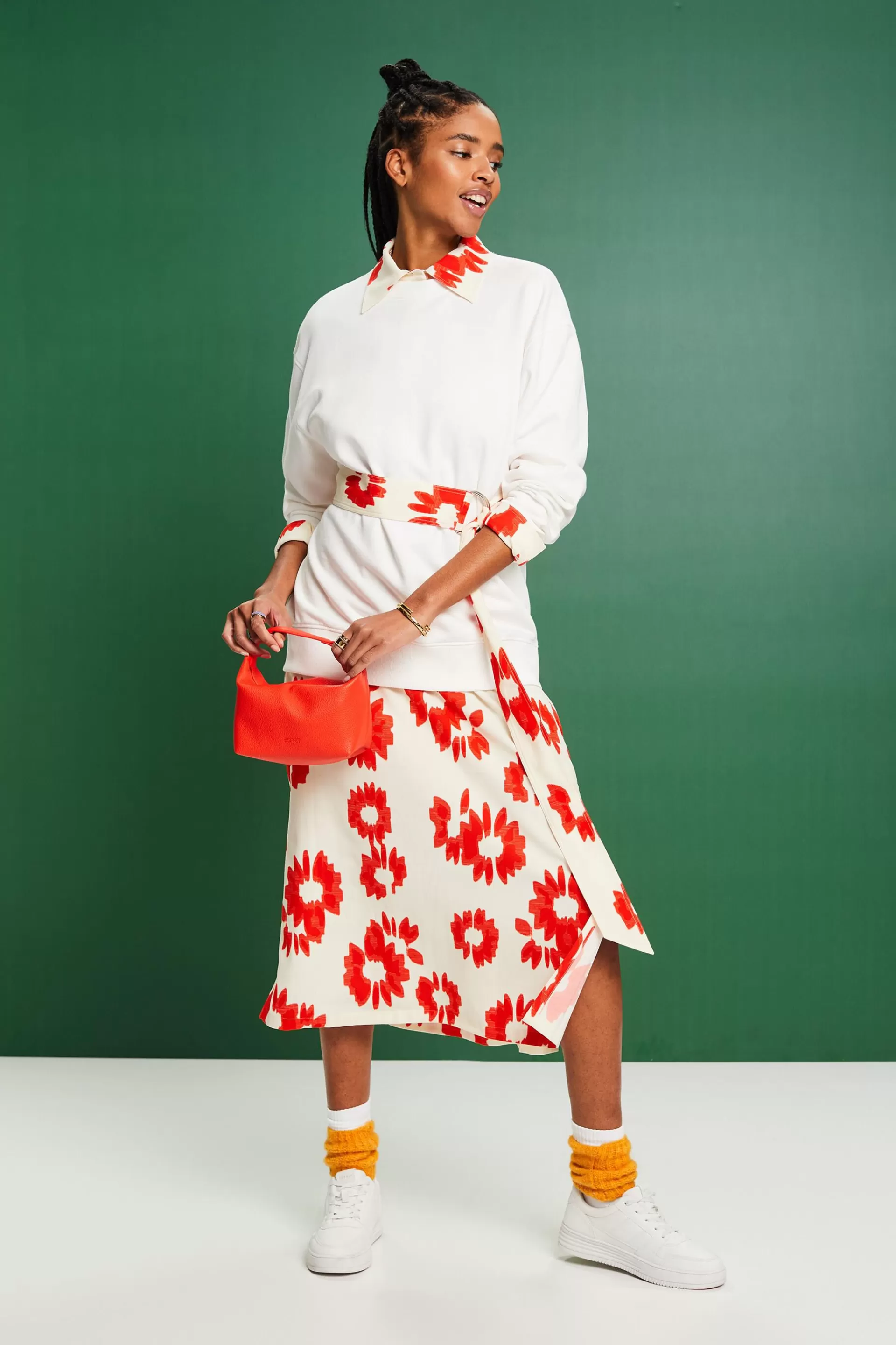 Oversize-Sweatshirt mit Print-ESPRIT Outlet