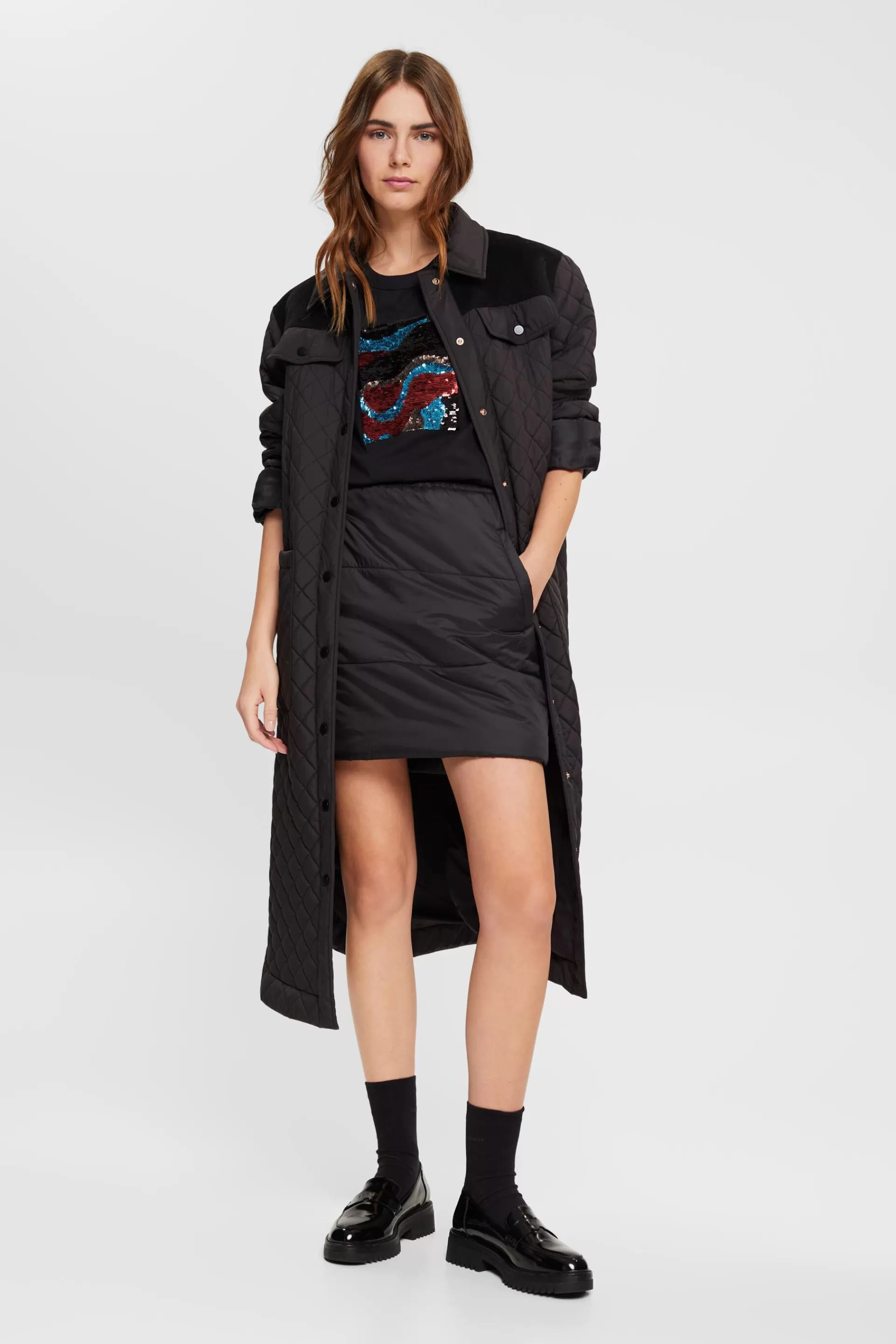 Oversize-T-Shirt mit Paillettenapplikation-ESPRIT Cheap
