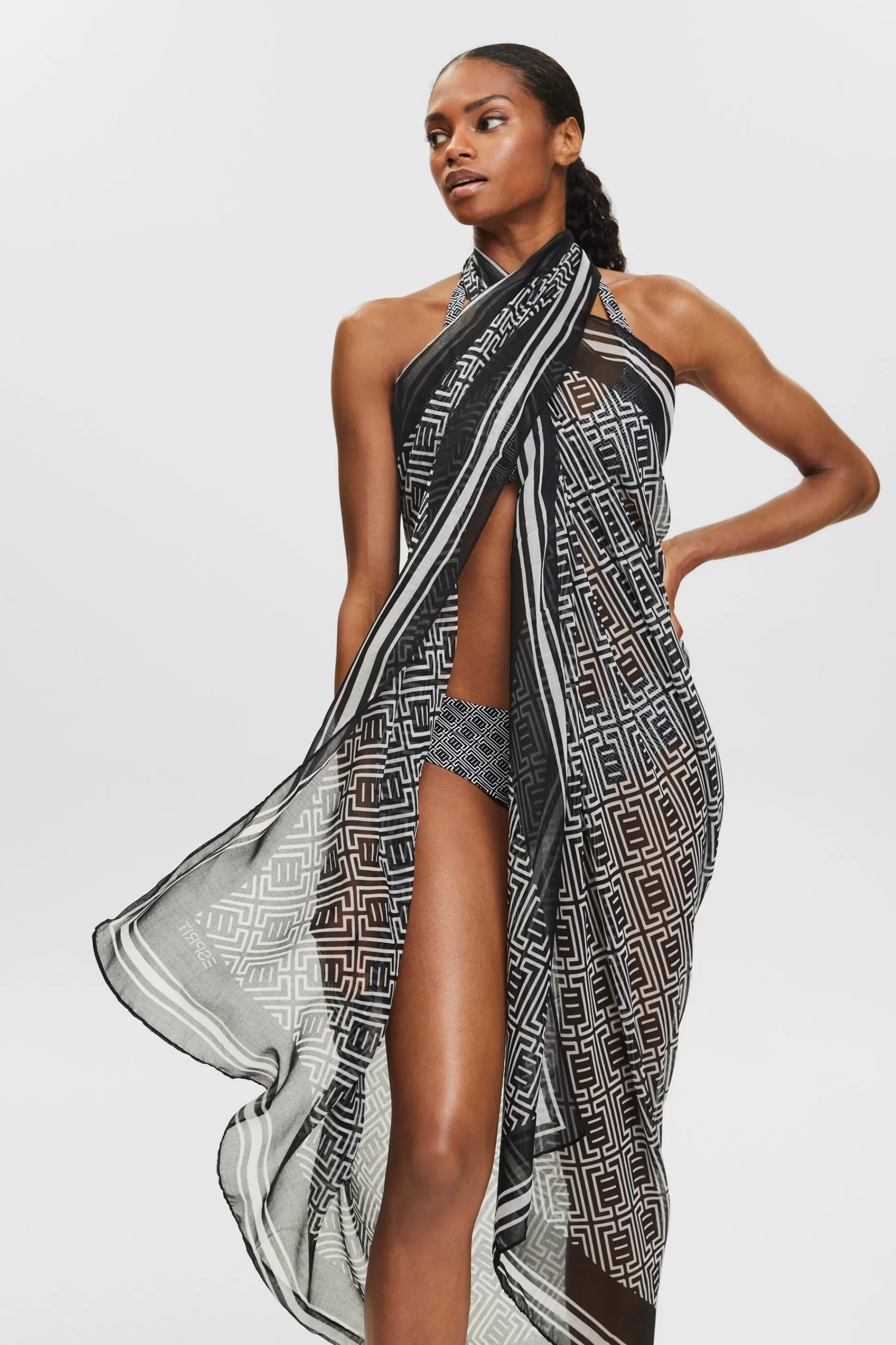 Pareo mit Print-ESPRIT Hot