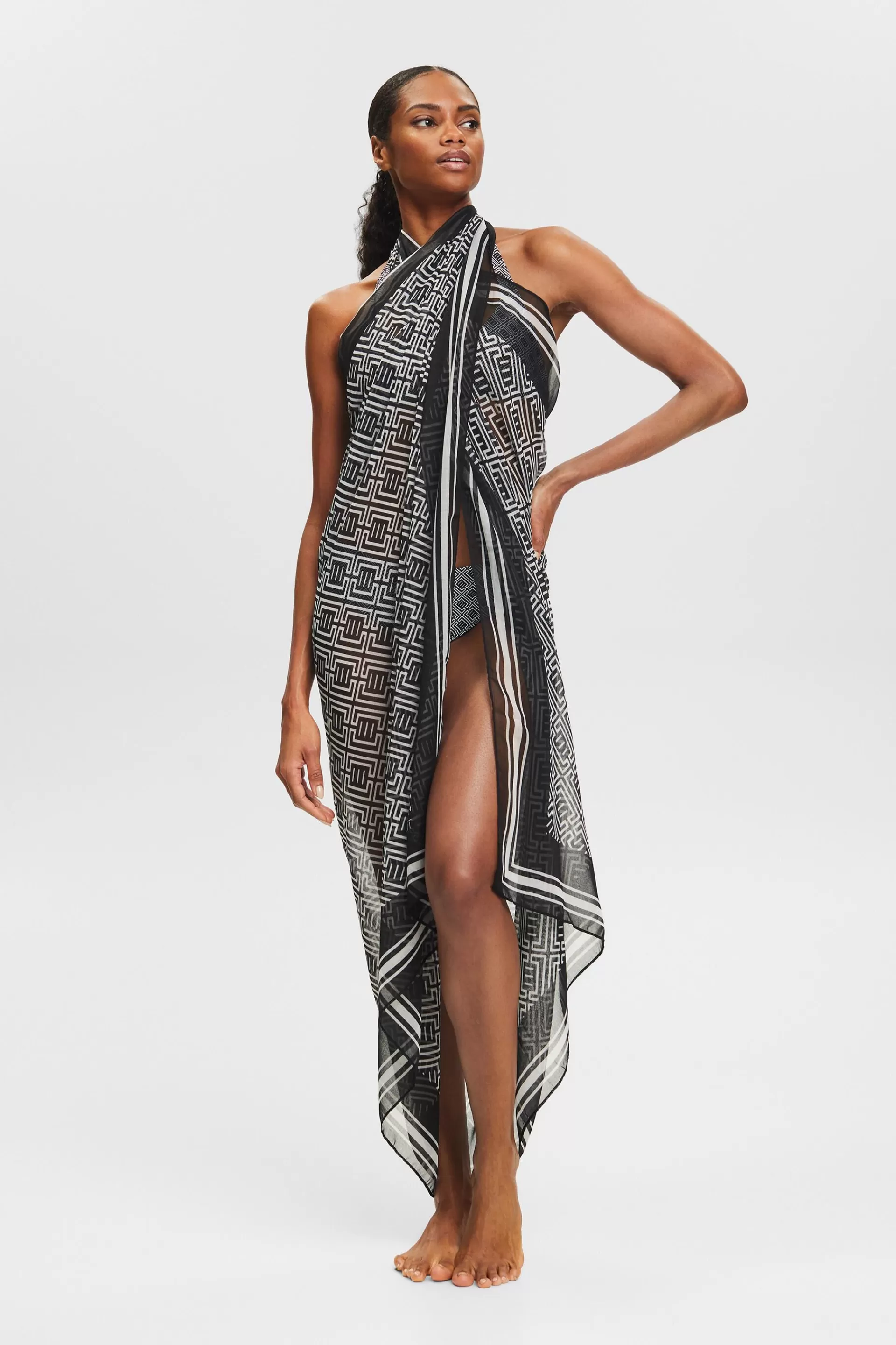 Pareo mit Print-ESPRIT Hot