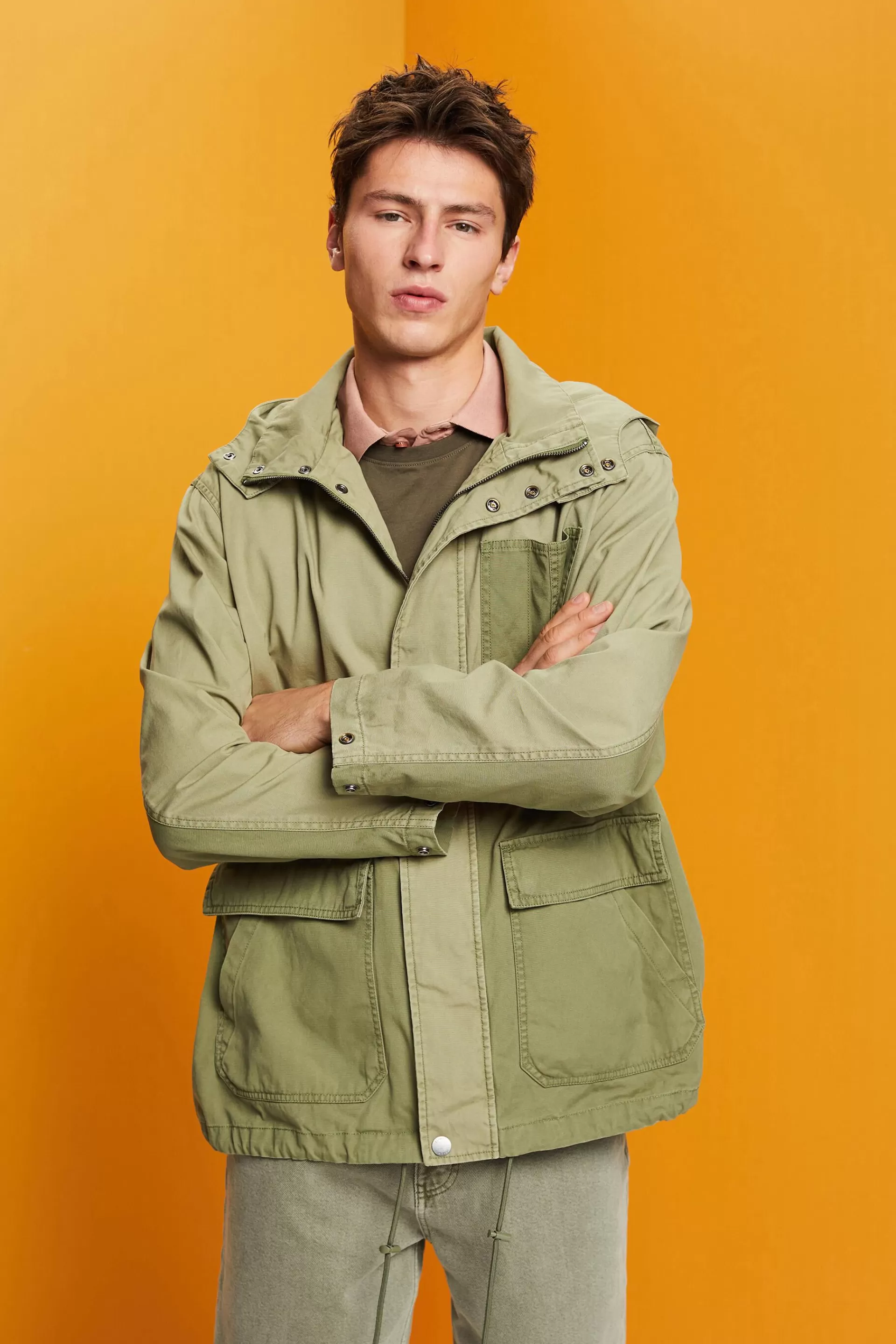 Parkajacke für die Übergangszeit, 100 % Baumwolle-ESPRIT Discount