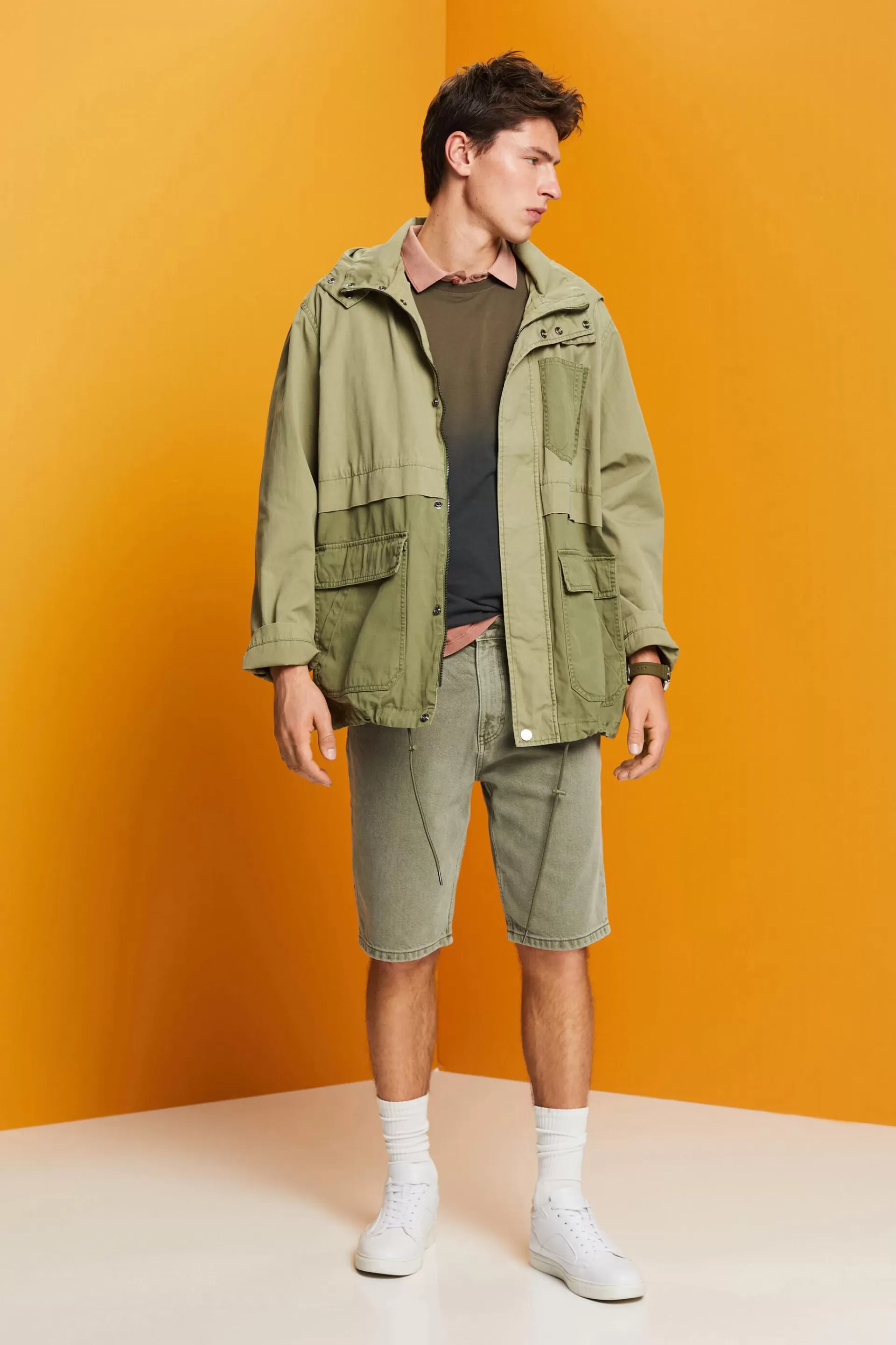 Parkajacke für die Übergangszeit, 100 % Baumwolle-ESPRIT Discount
