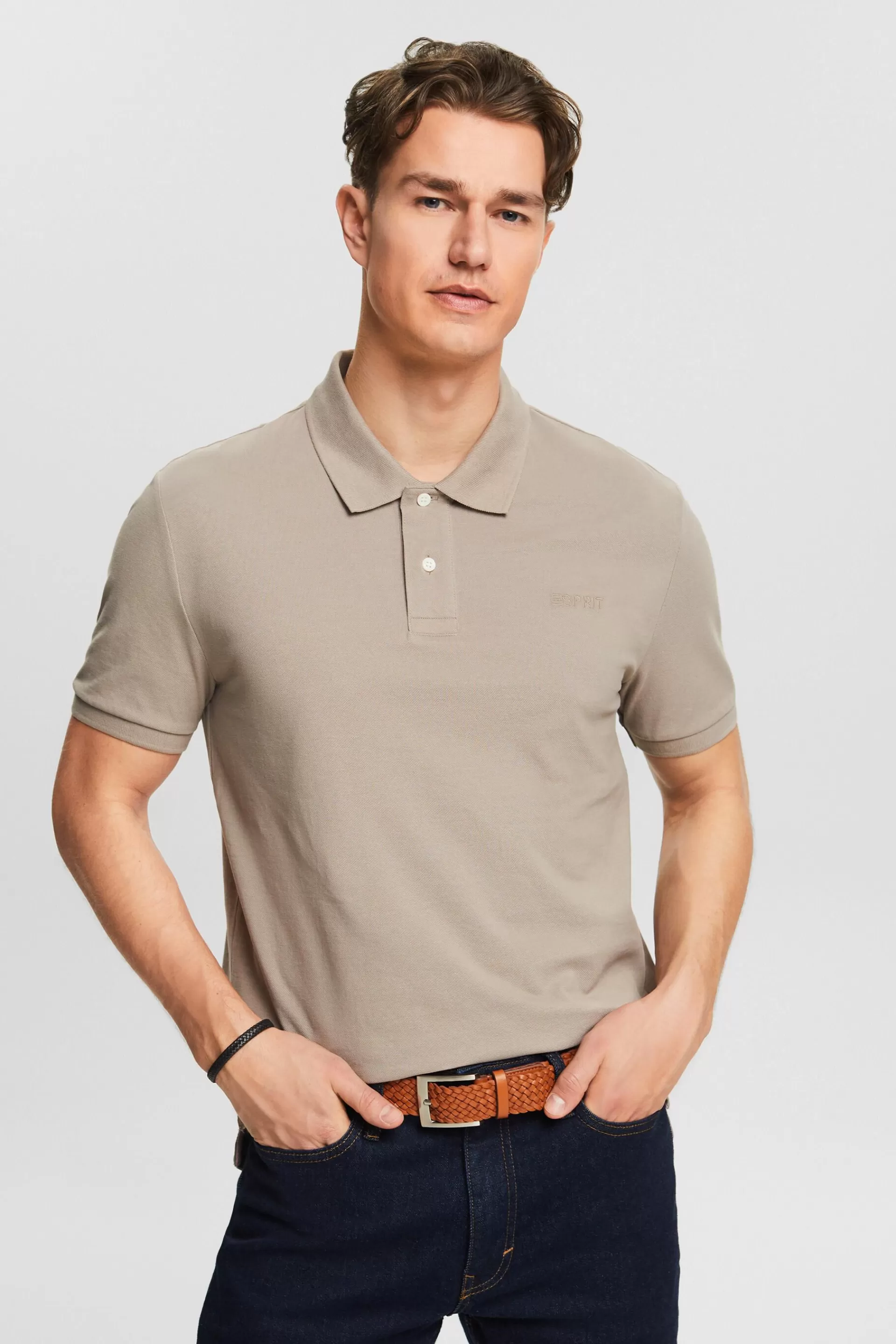 Piqué-Poloshirt-ESPRIT Cheap