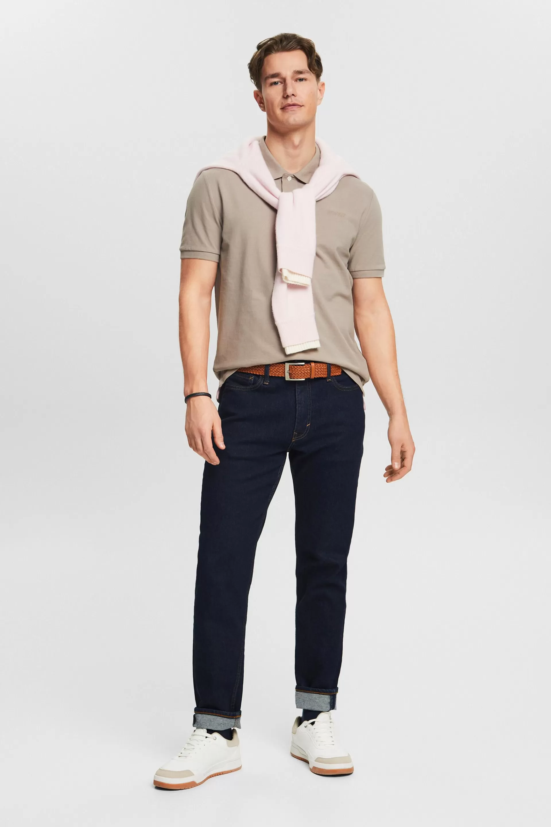Piqué-Poloshirt-ESPRIT Cheap