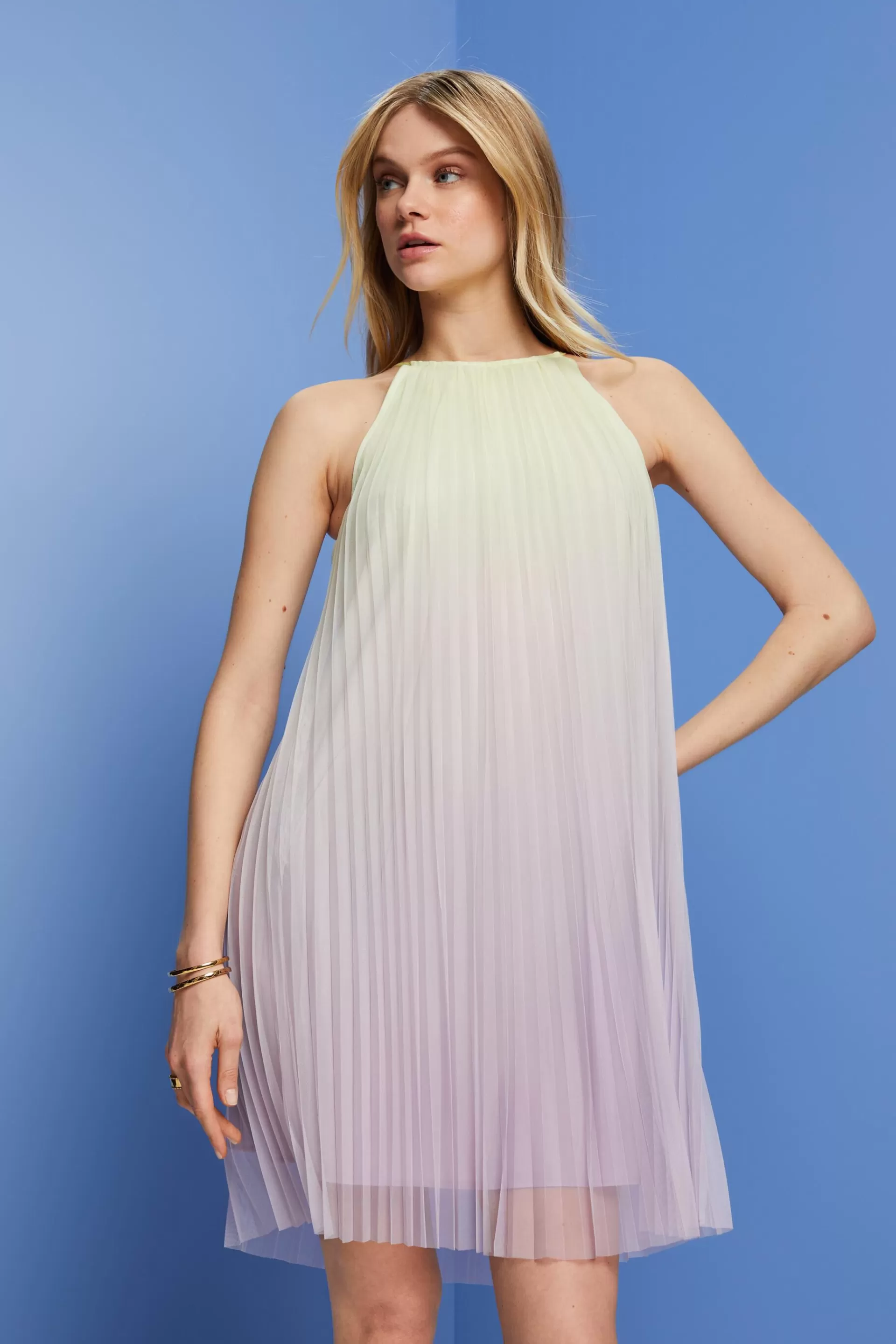 Plissee-Minikleid-ESPRIT New