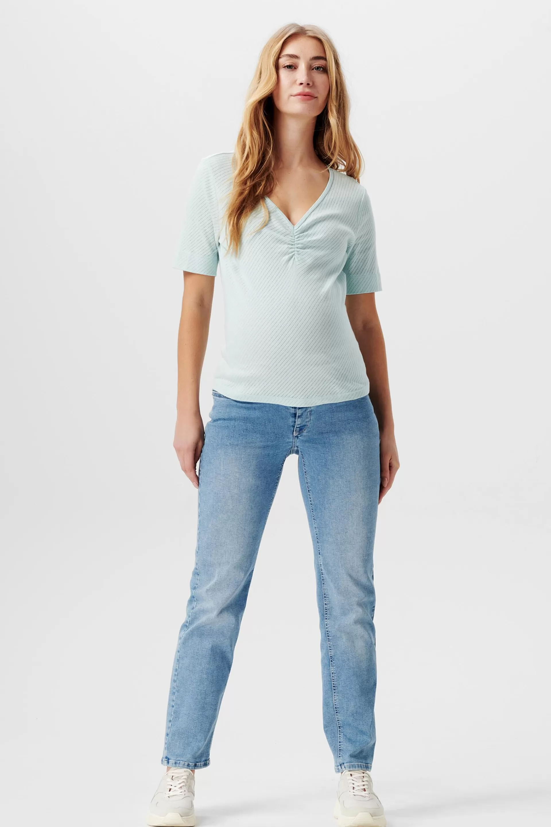 Pointelle-T-Shirt aus Bio-Baumwolle-ESPRIT Sale
