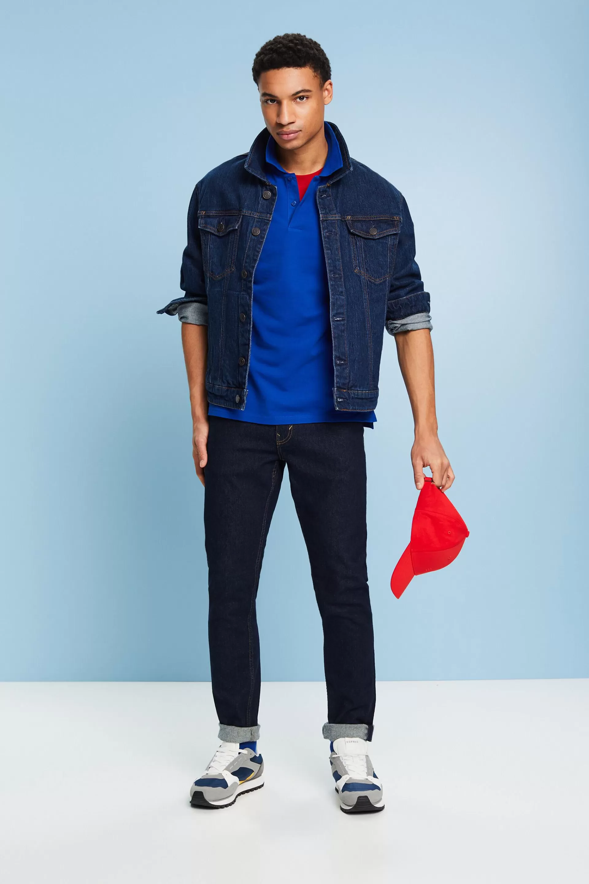 Poloshirt aus Baumwoll-Piqué-ESPRIT Cheap