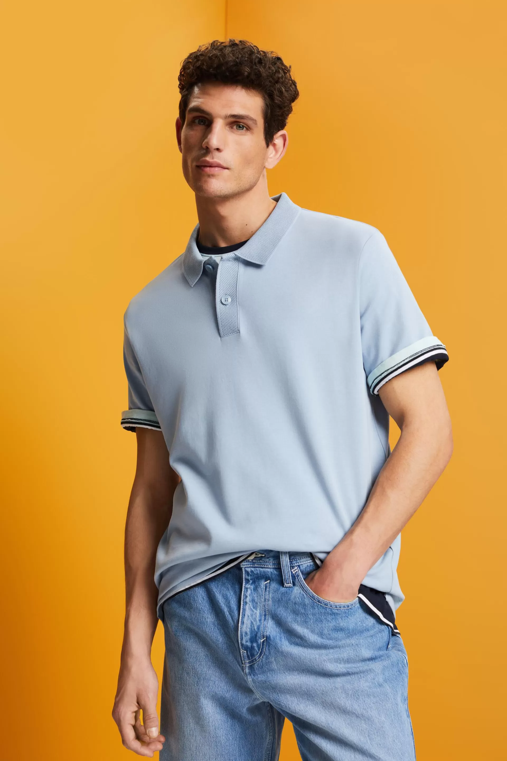 Poloshirt aus Pima-Baumwolle-ESPRIT Outlet