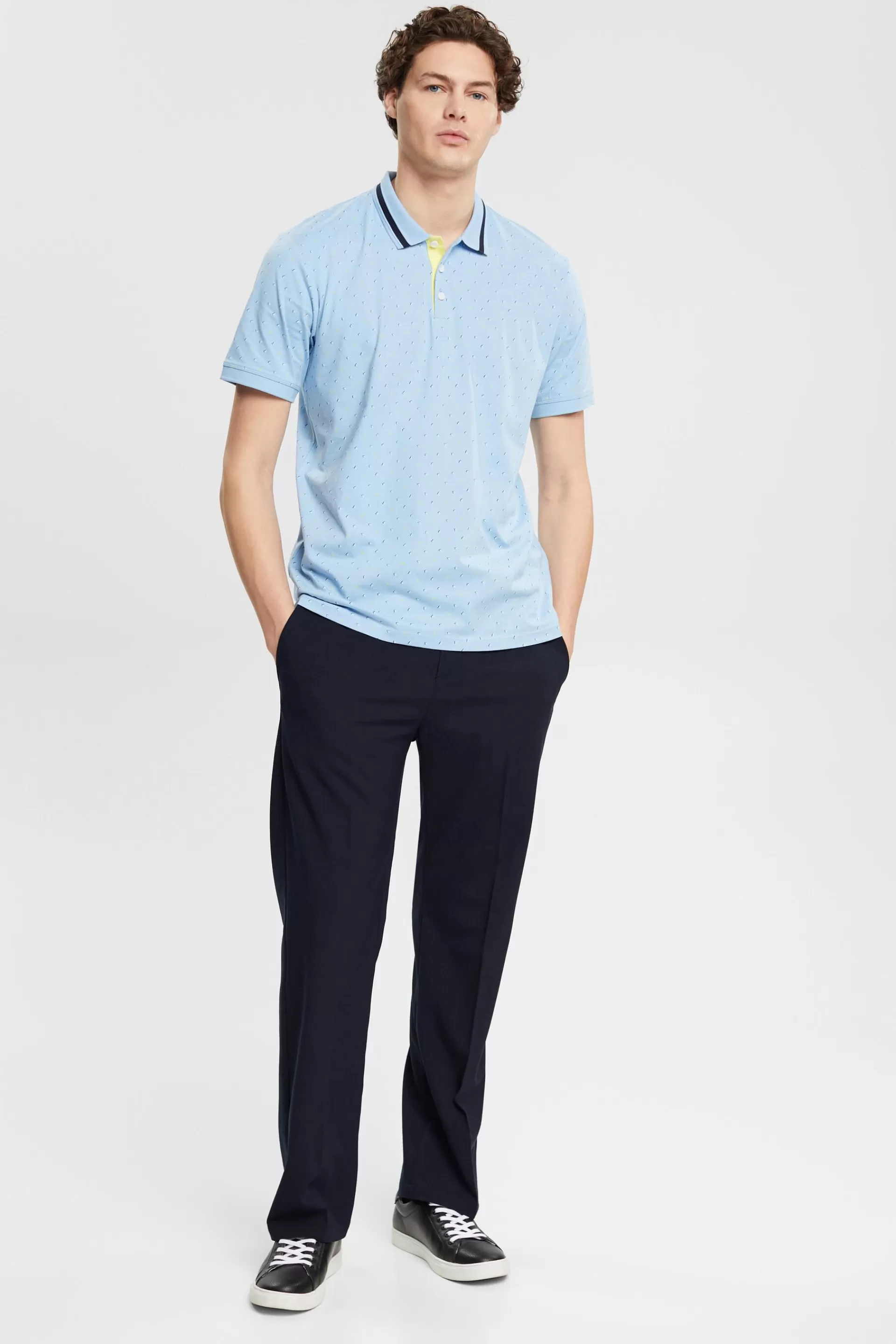 Poloshirt mit Allover-Muster-ESPRIT Best Sale