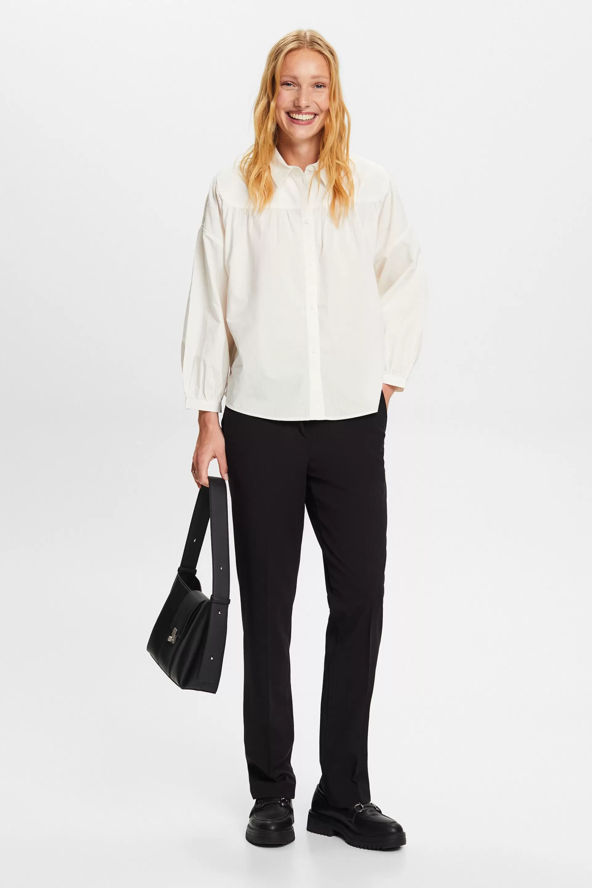 Popeline-Bluse, 100 % Baumwolle-ESPRIT Cheap