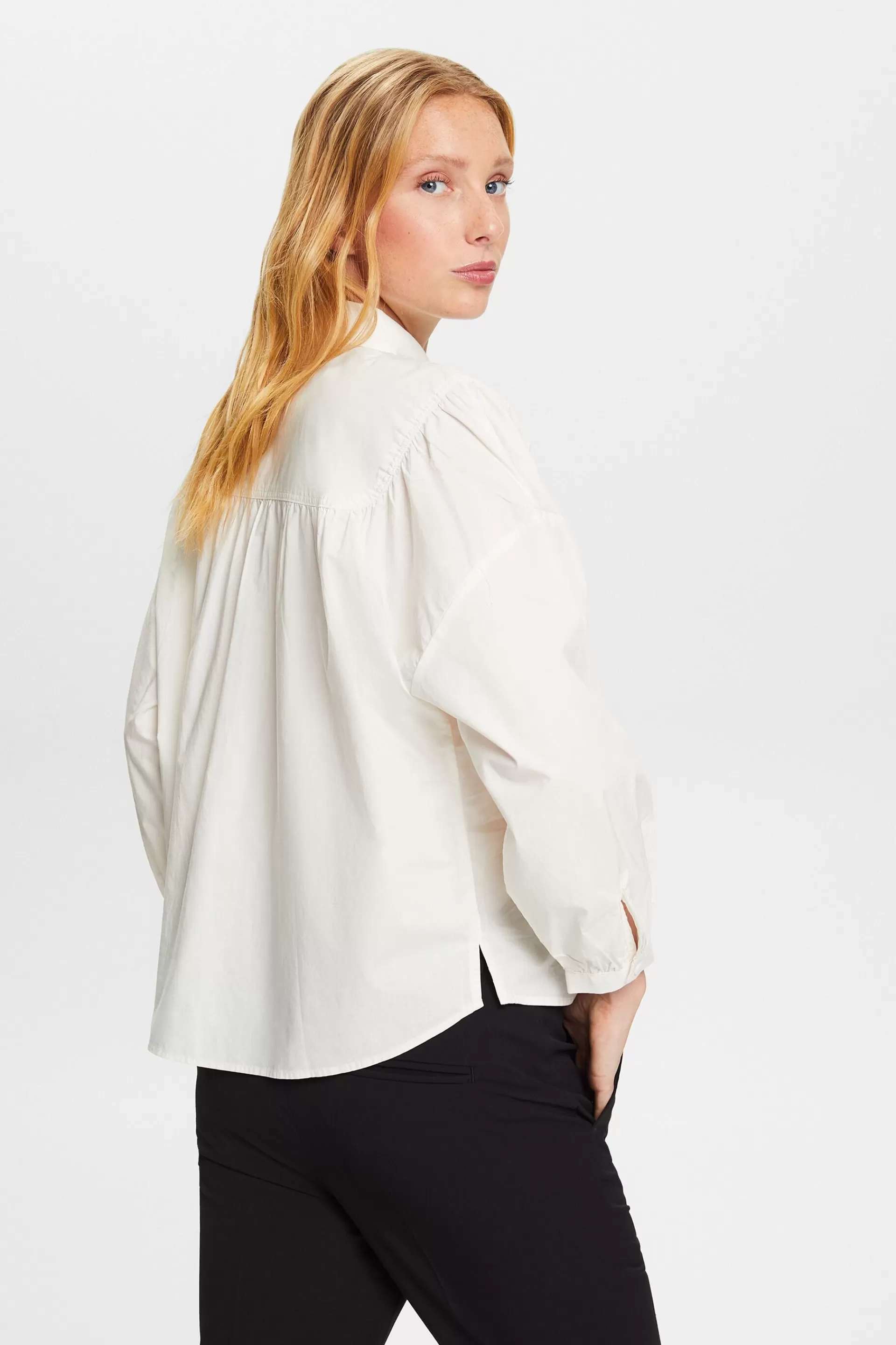 Popeline-Bluse, 100 % Baumwolle-ESPRIT Cheap
