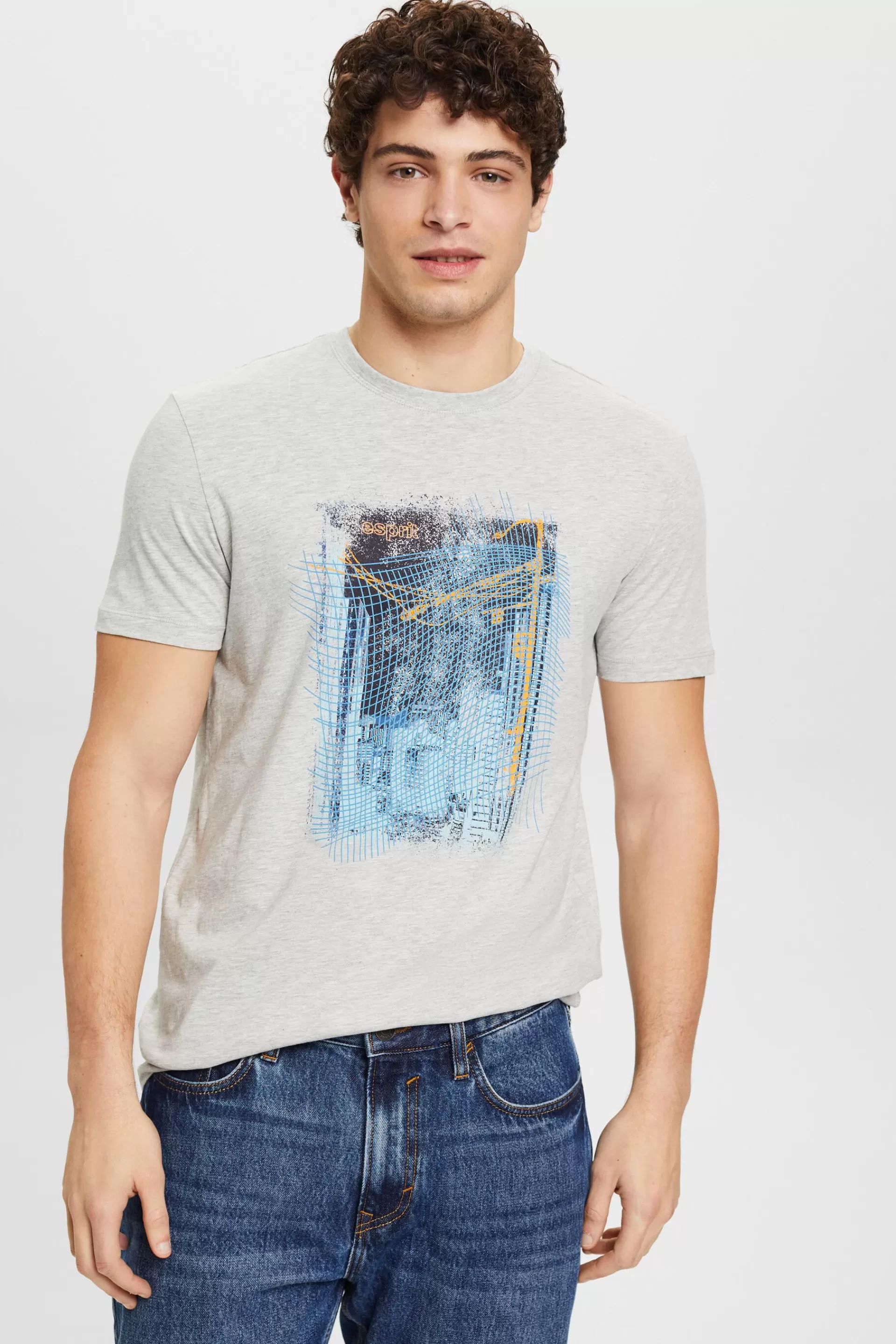 Print-T-Shirt aus nachhaltiger Baumwolle-ESPRIT Online