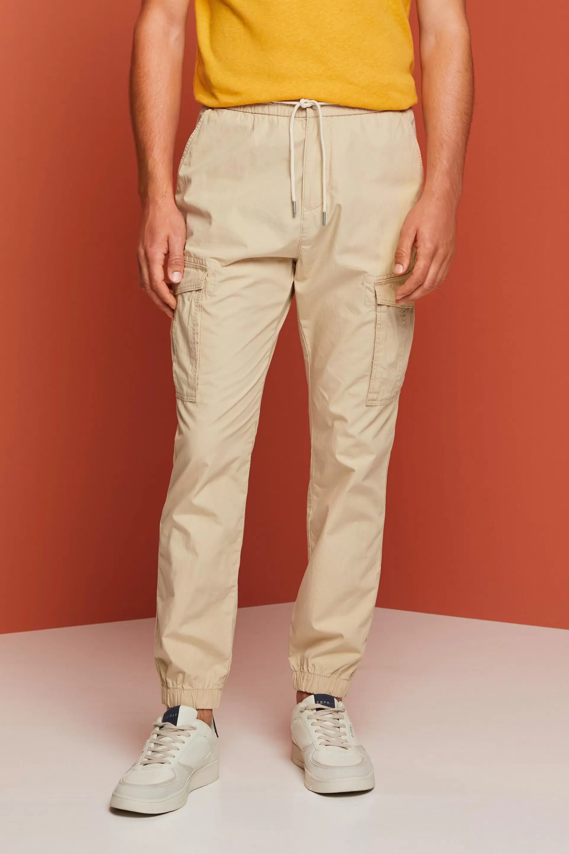 Pull-on-Cargohose, 100 % Baumwolle-ESPRIT Flash Sale