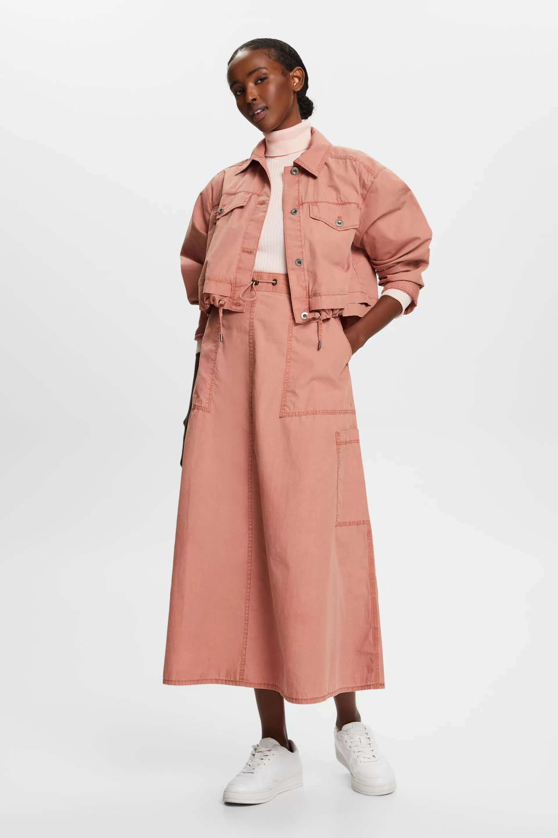 Pull-on-Cargorock, 100 % Baumwolle-ESPRIT Flash Sale
