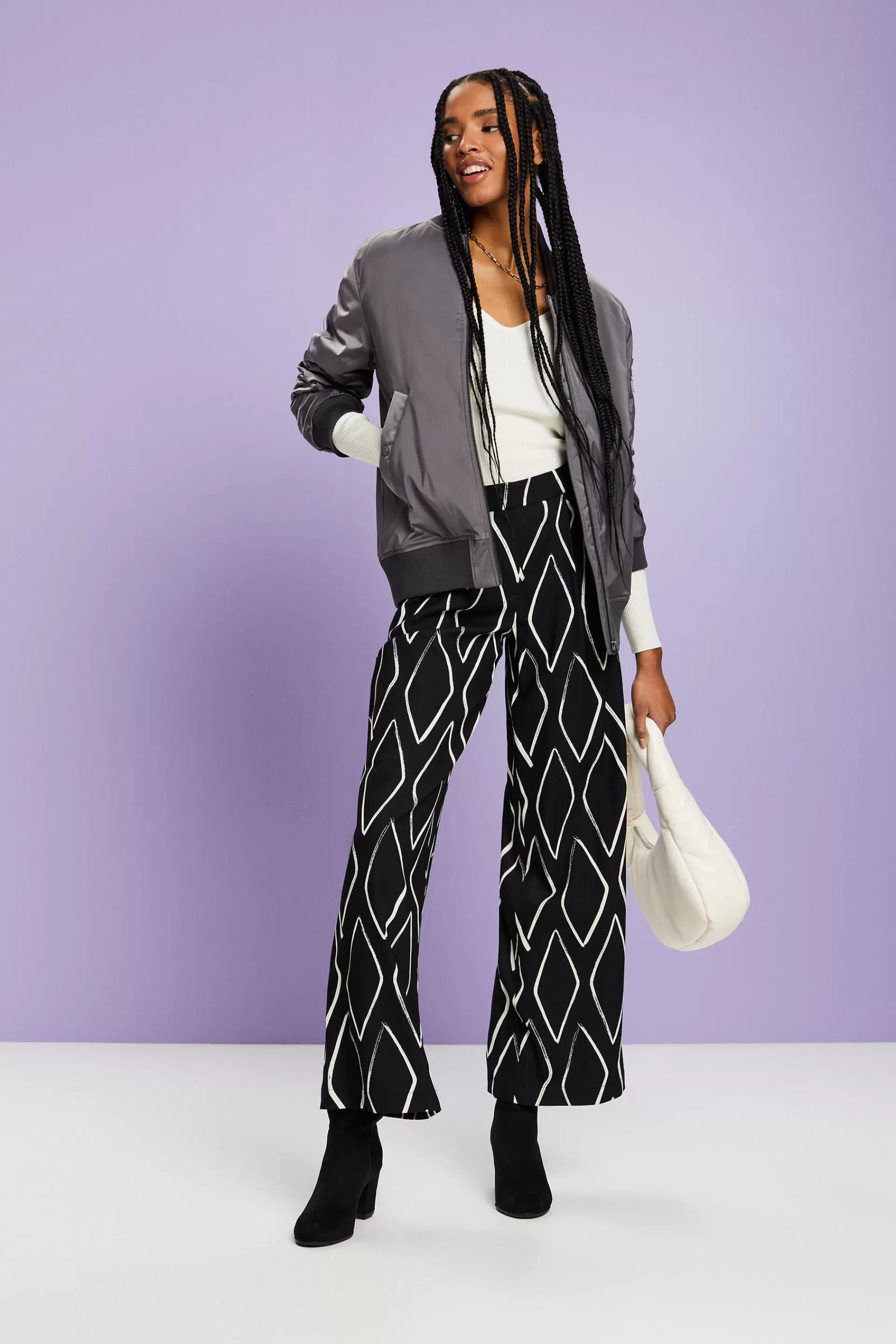 Pull-on-Hose mit weitem Bein-ESPRIT Fashion
