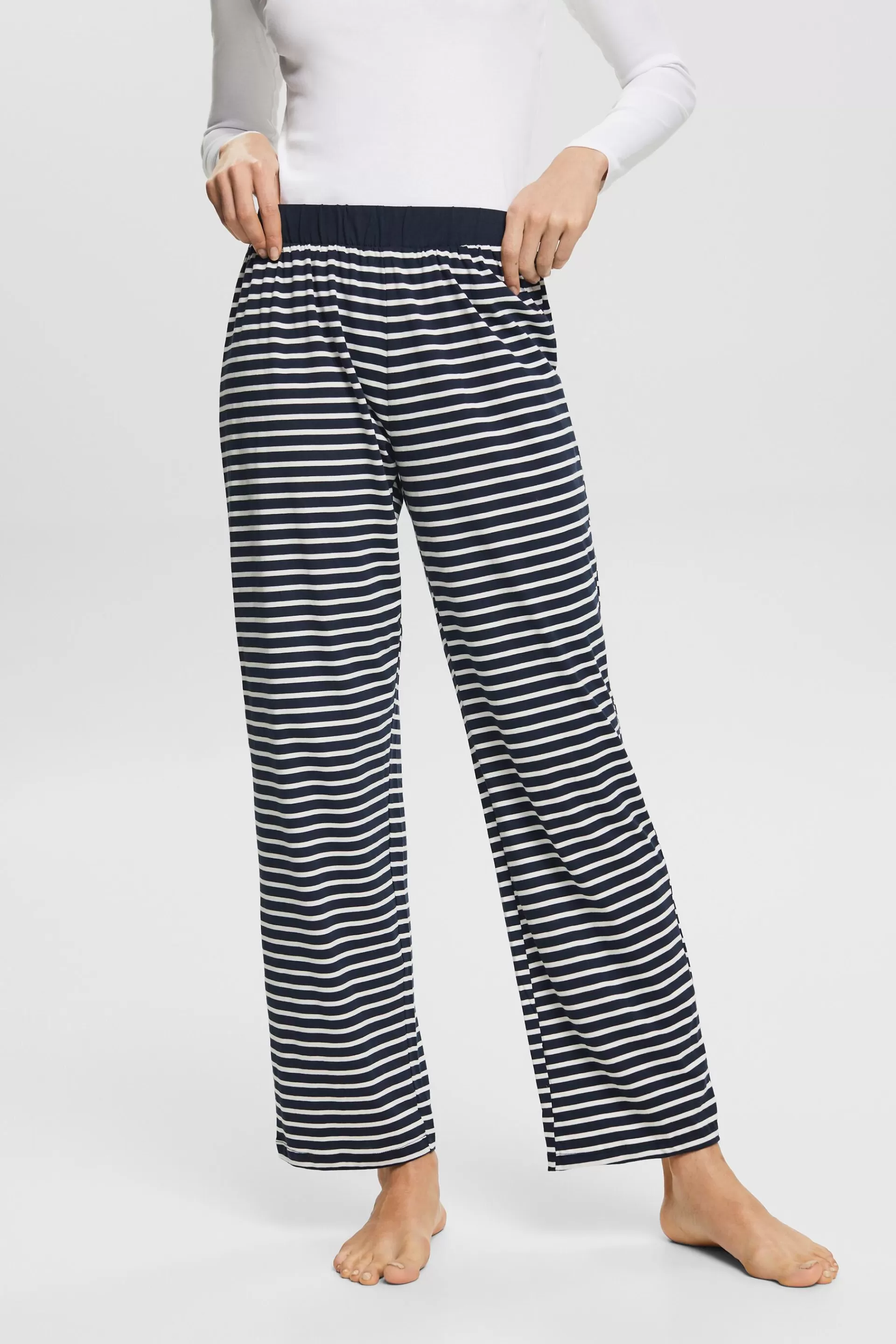 Pull-on-Pyjamahose mit Streifen-ESPRIT Online