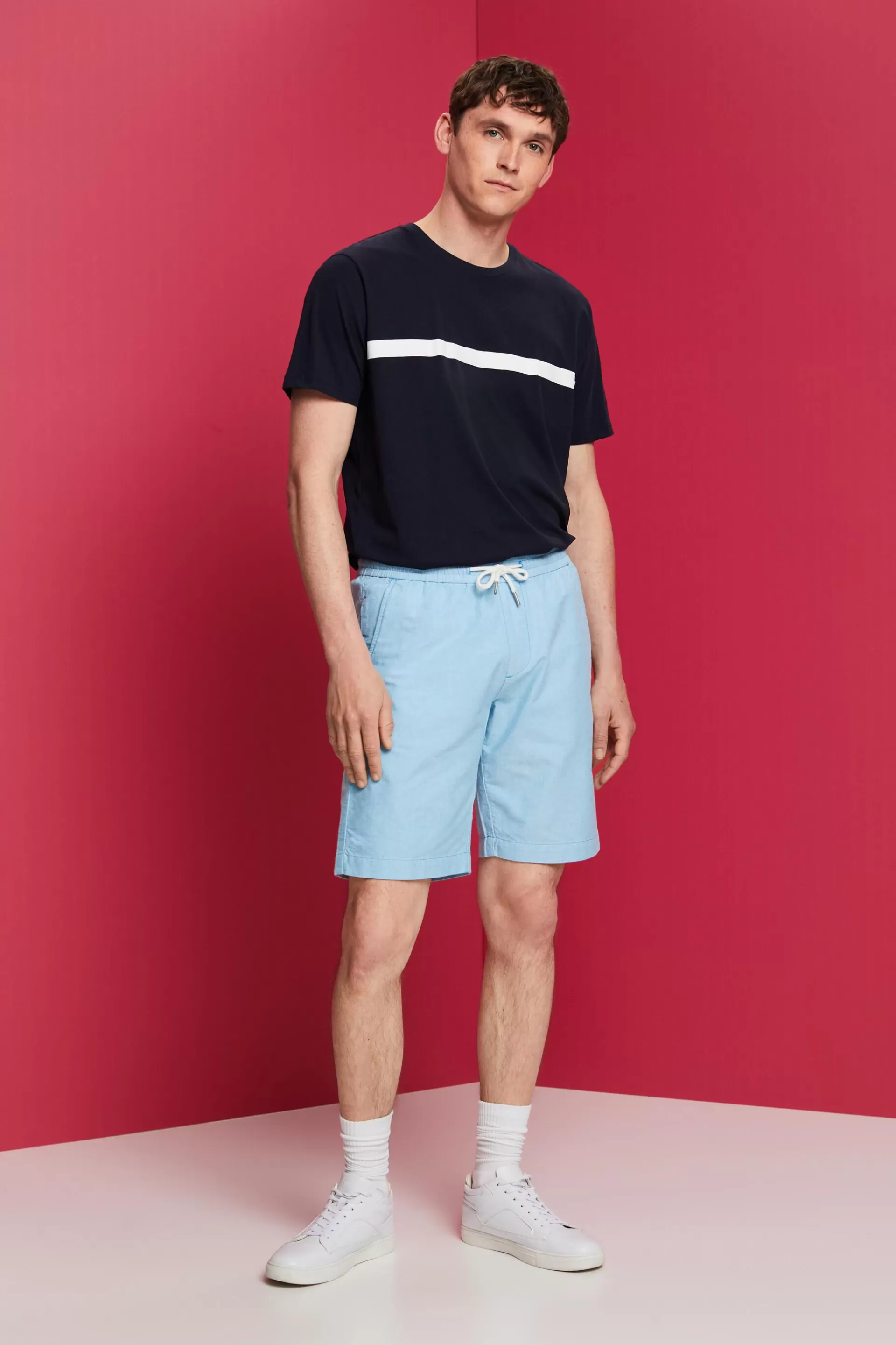 Pull-on-Shorts aus Twill, 100 % Baumwolle-ESPRIT Sale