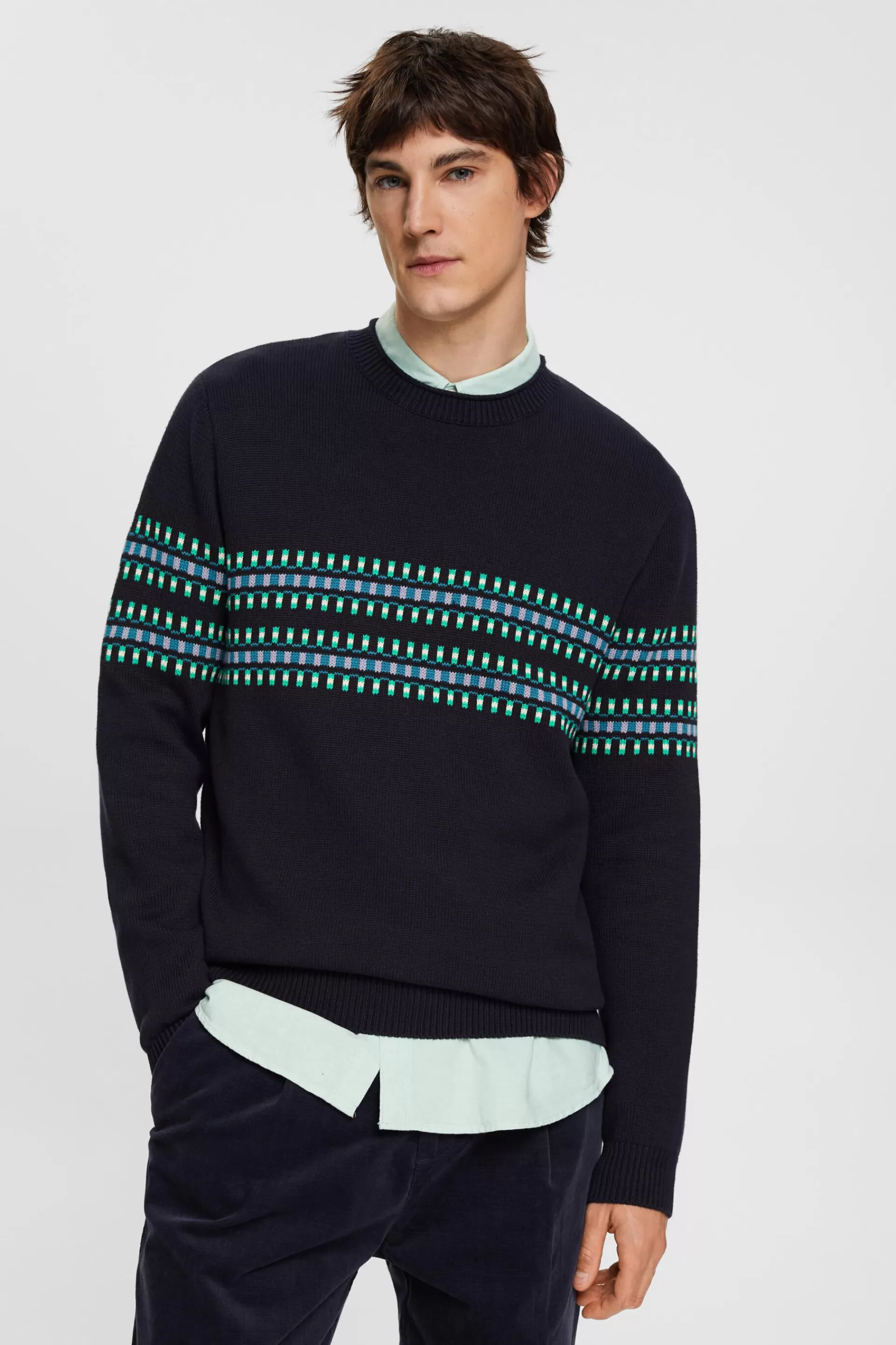 Pullover aus Jacquardstrick-ESPRIT Clearance