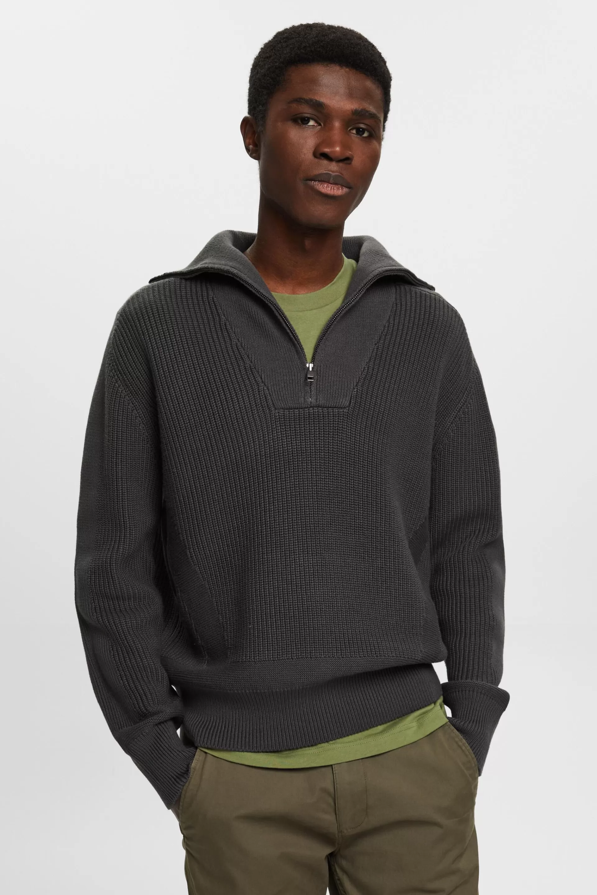 Pullover im Troyer-Style-ESPRIT Store