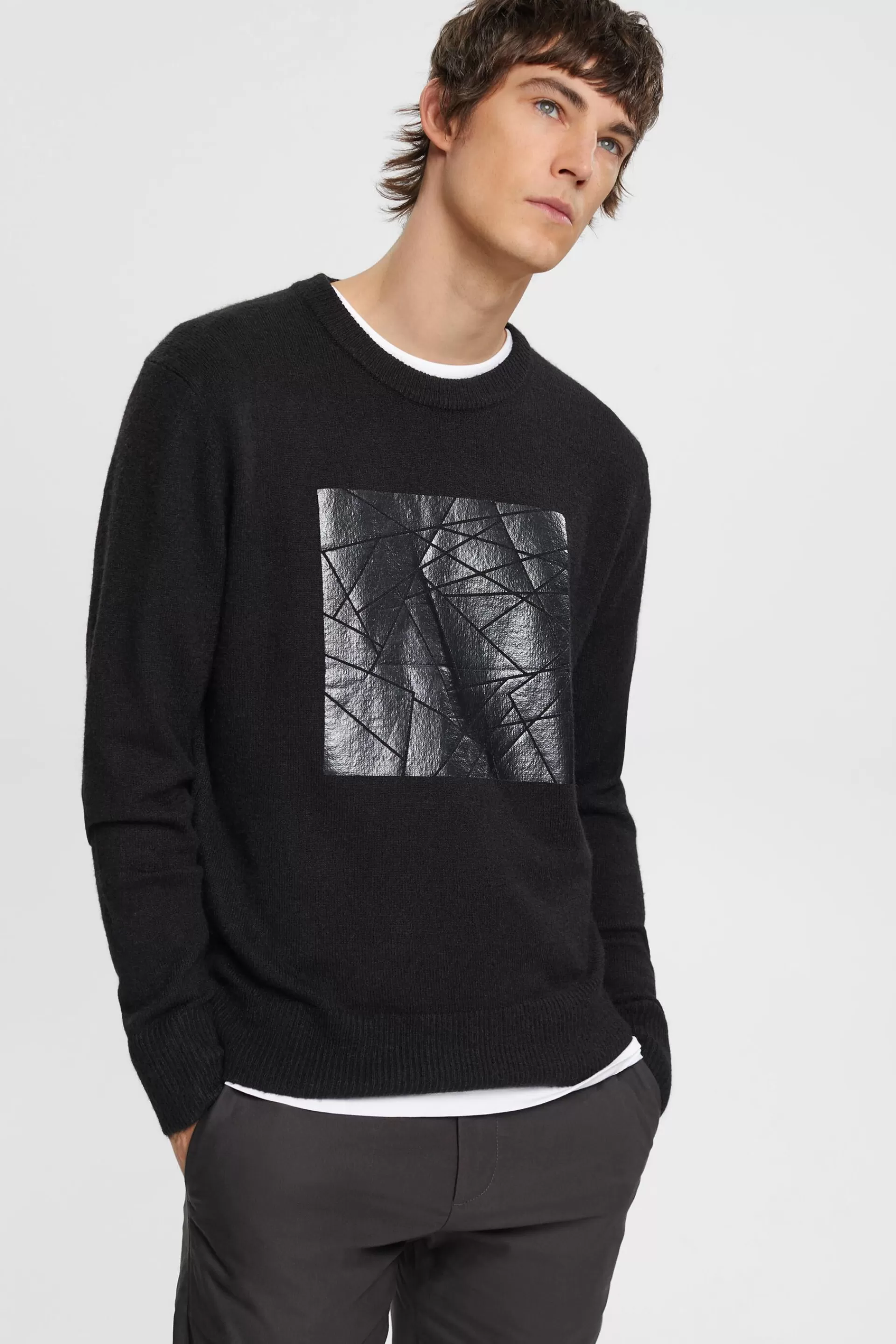 Pullover mit Print-ESPRIT Sale