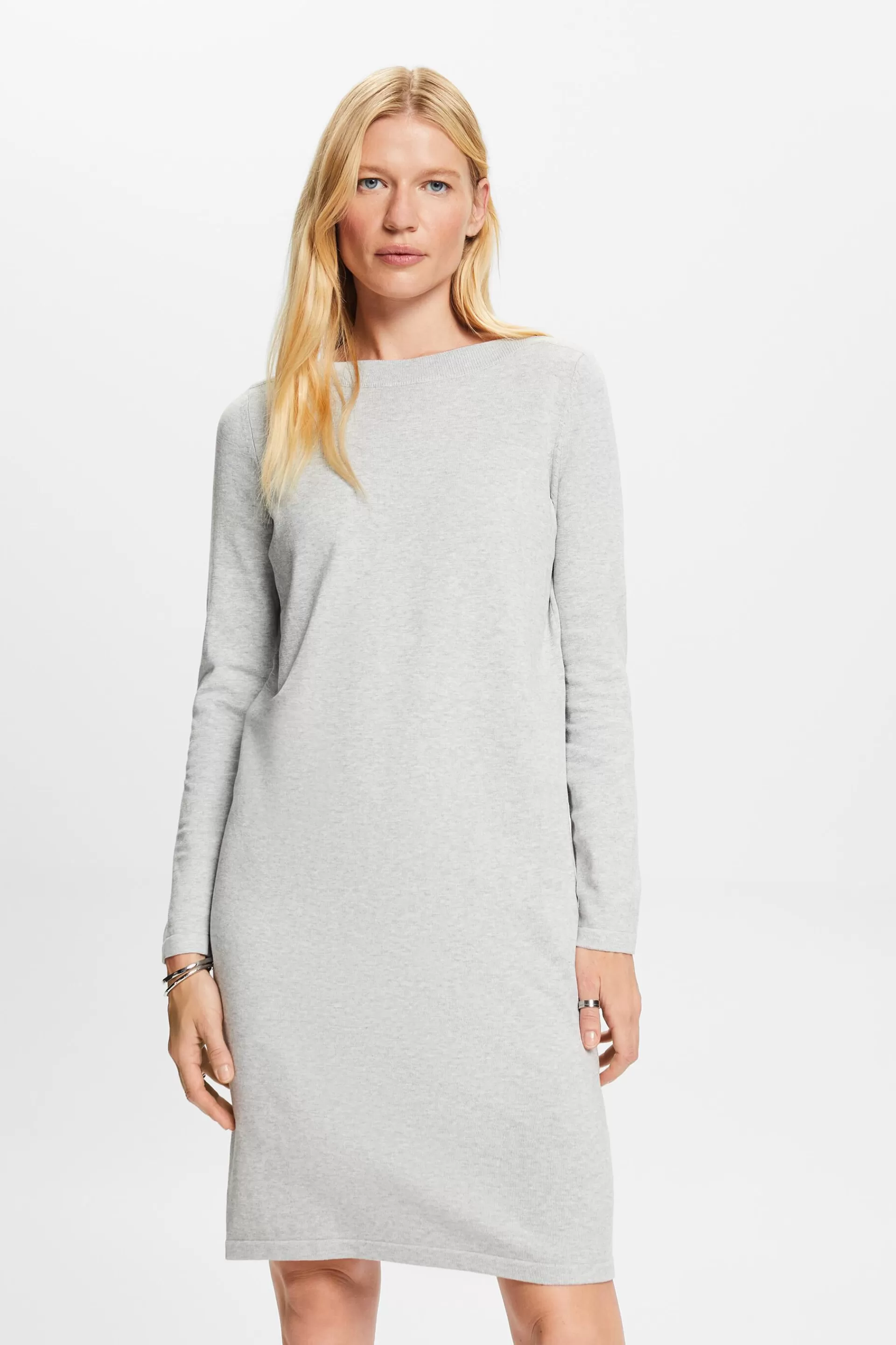 Pulloverkleid mit U-Boot-Ausschnitt-ESPRIT Discount